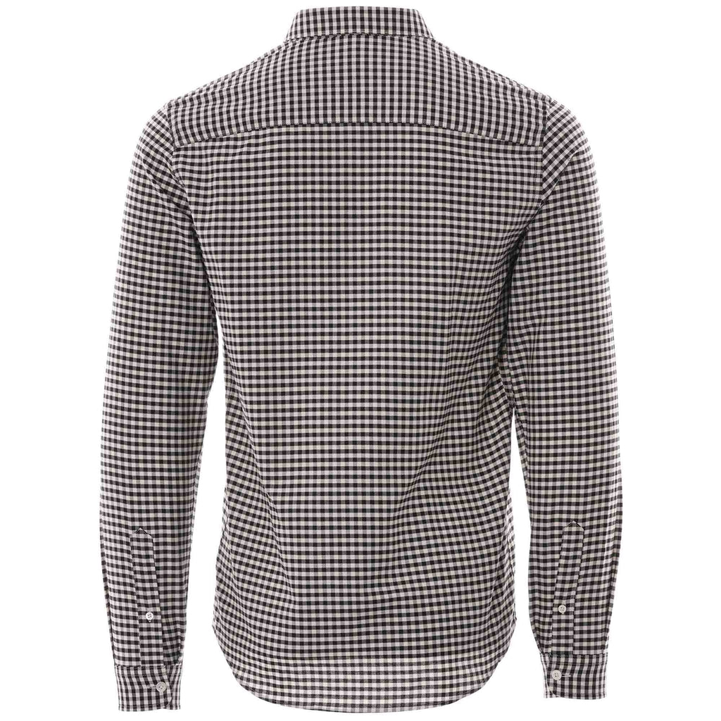 AMI Gingham De Coeur Shirt - Black Check