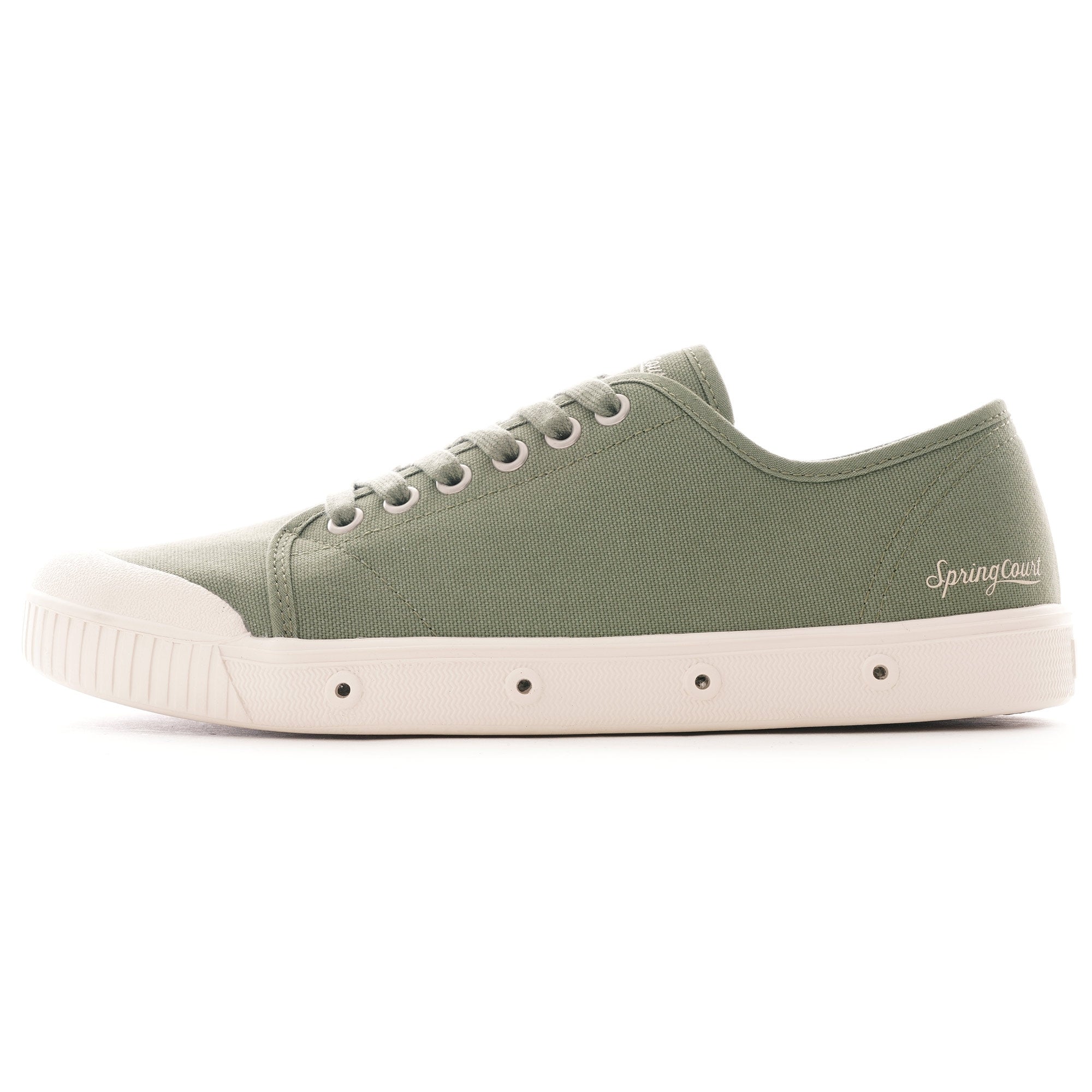 Spring Court Womens G2 Bio Canvas Cotton Shoes - Green Leaf