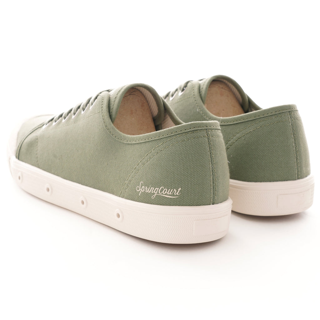 Spring Court Womens G2 Bio Canvas Cotton Shoes - Green Leaf