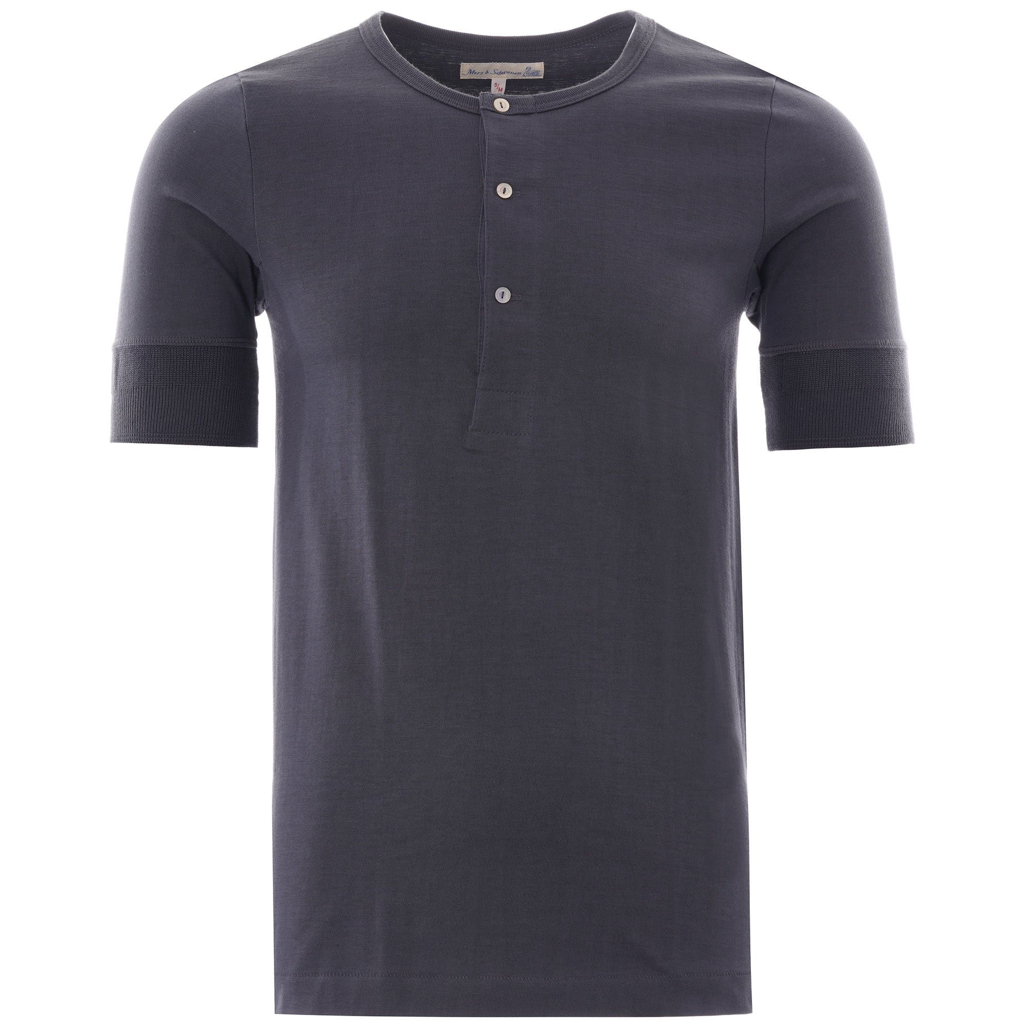 Merz b Schwanen Button Facing Shirt - Navy
