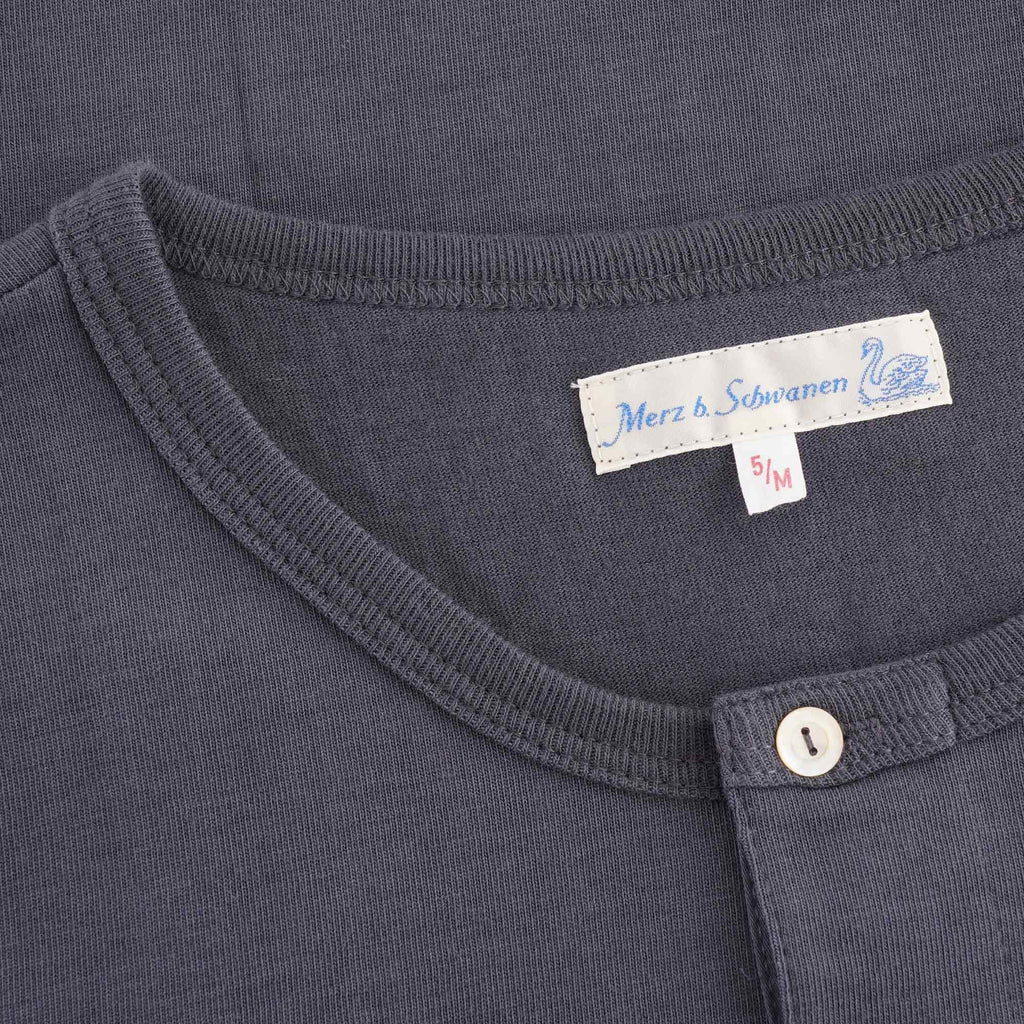 Merz b Schwanen Button Facing Shirt - Navy
