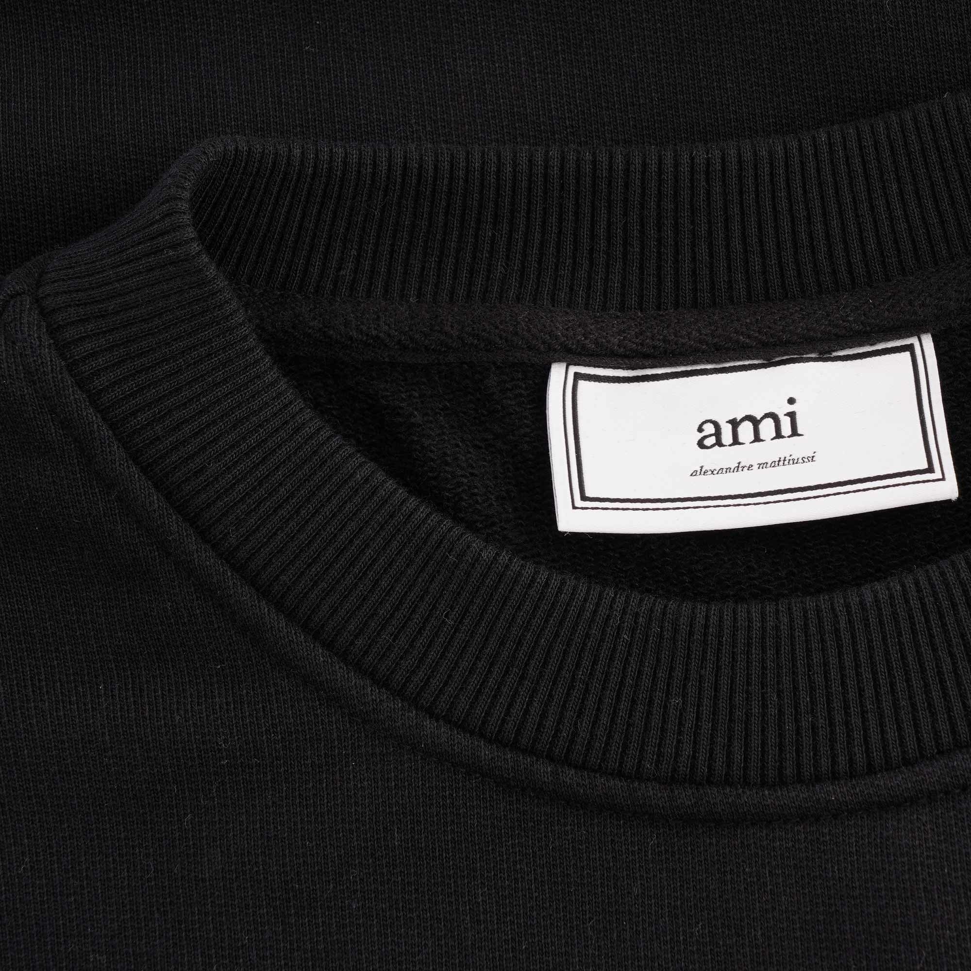 AMI Embroidery Sweatshirt - Black