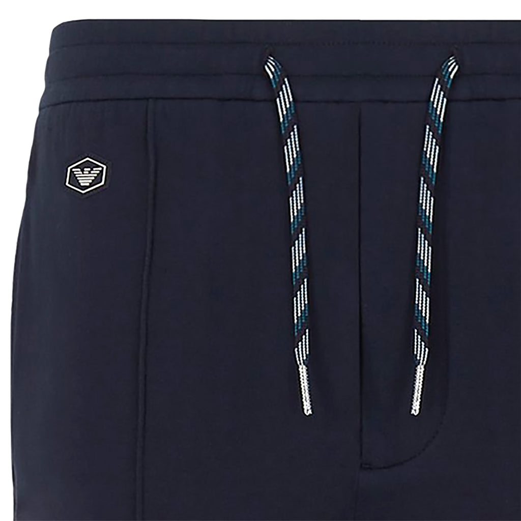 Emporio Armani Script Logo Track Pants - Navy