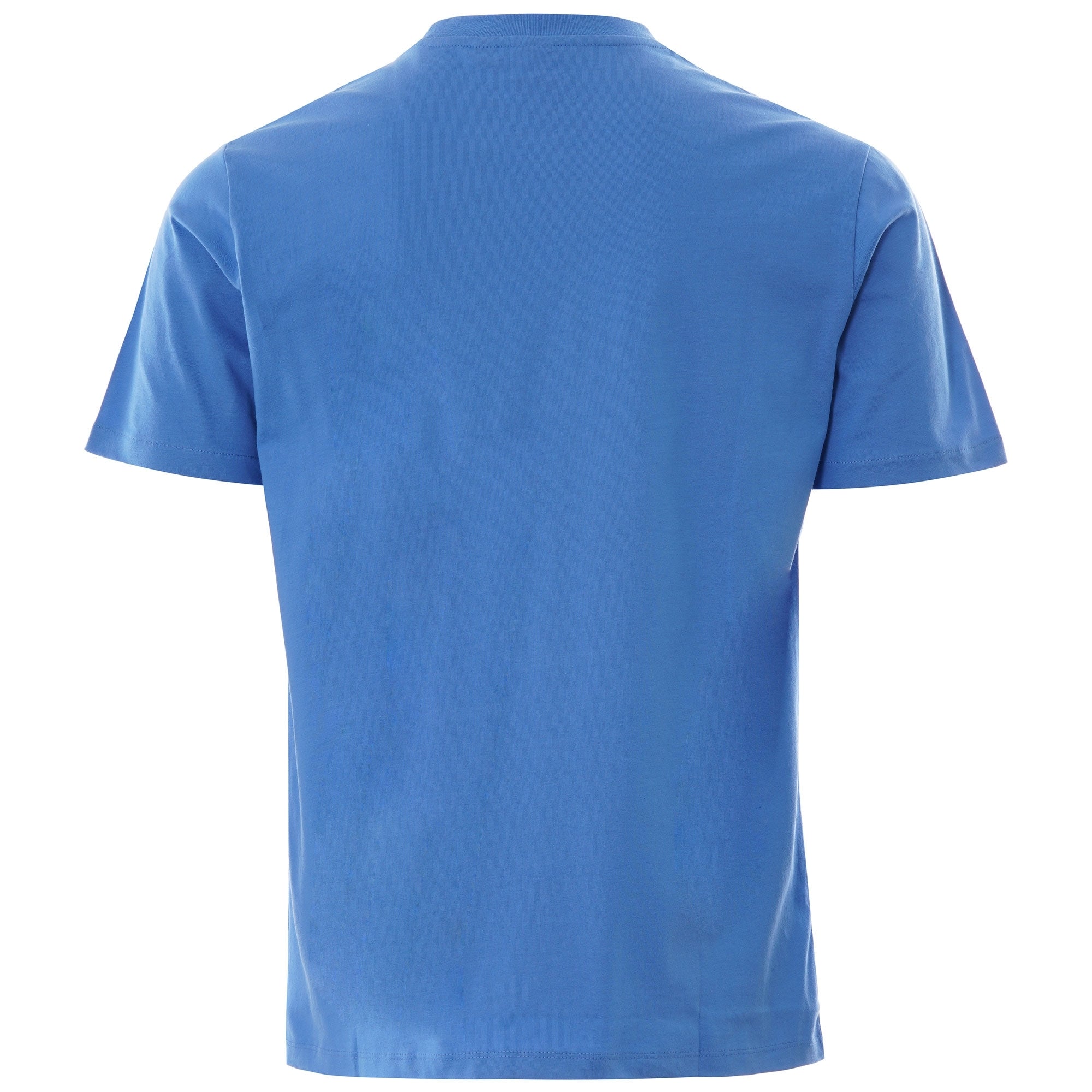 Rear view of the blue Sergio Tacchini New Young Line t-shirt.