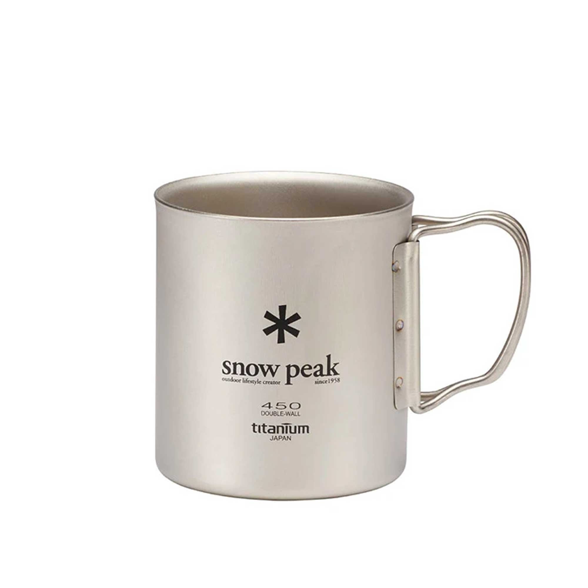 Snow Peak Titanium Double Wall 450 Mug - Silver