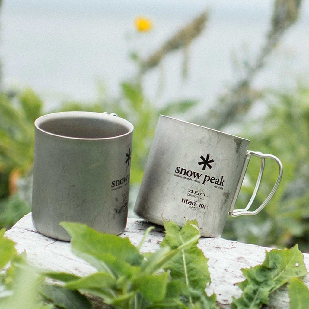 Snow Peak Titanium Double Wall 450 Mug - Silver
