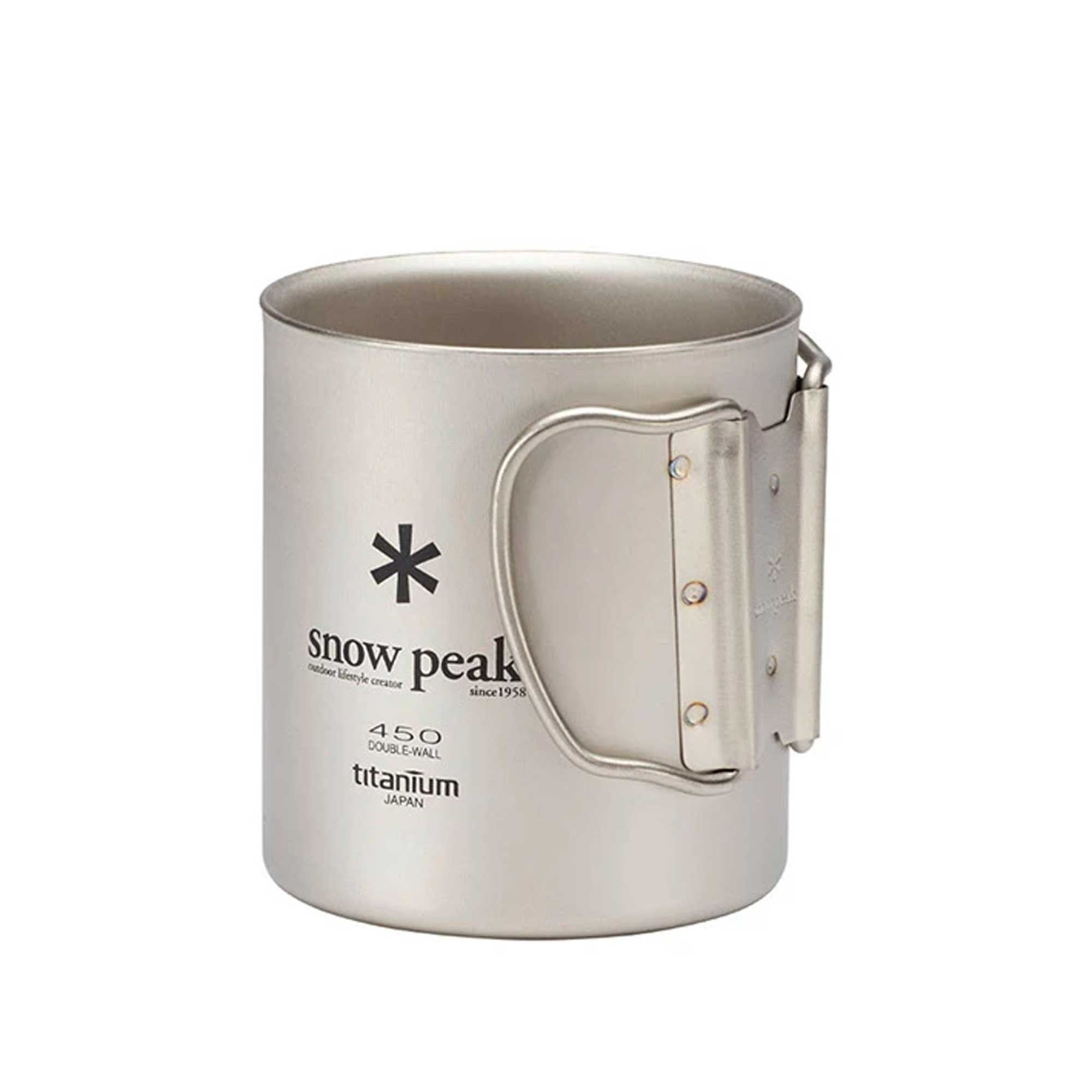 Snow Peak Titanium Double Wall 450 Mug - Silver
