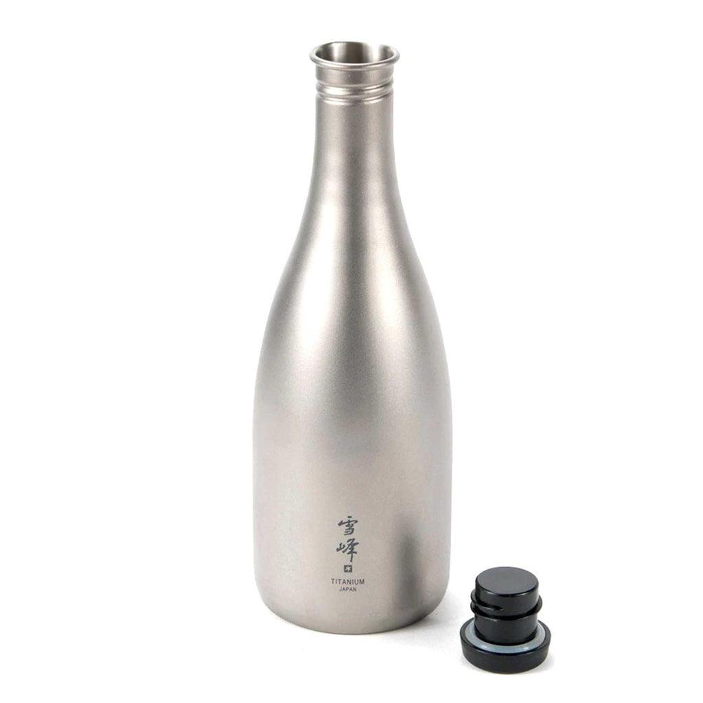 Snow Peak Titanium Sake Bottle - Silver