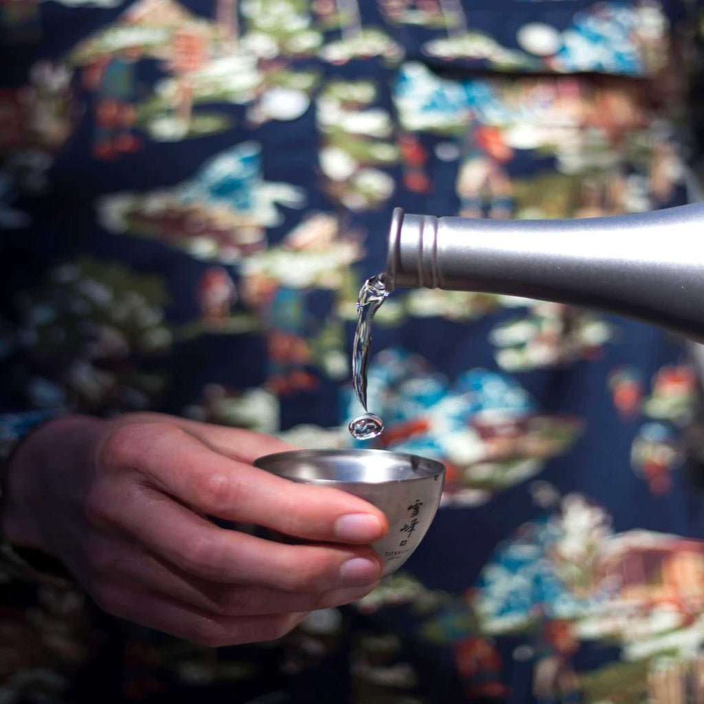 Snow Peak Titanium Sake Cup - Silver