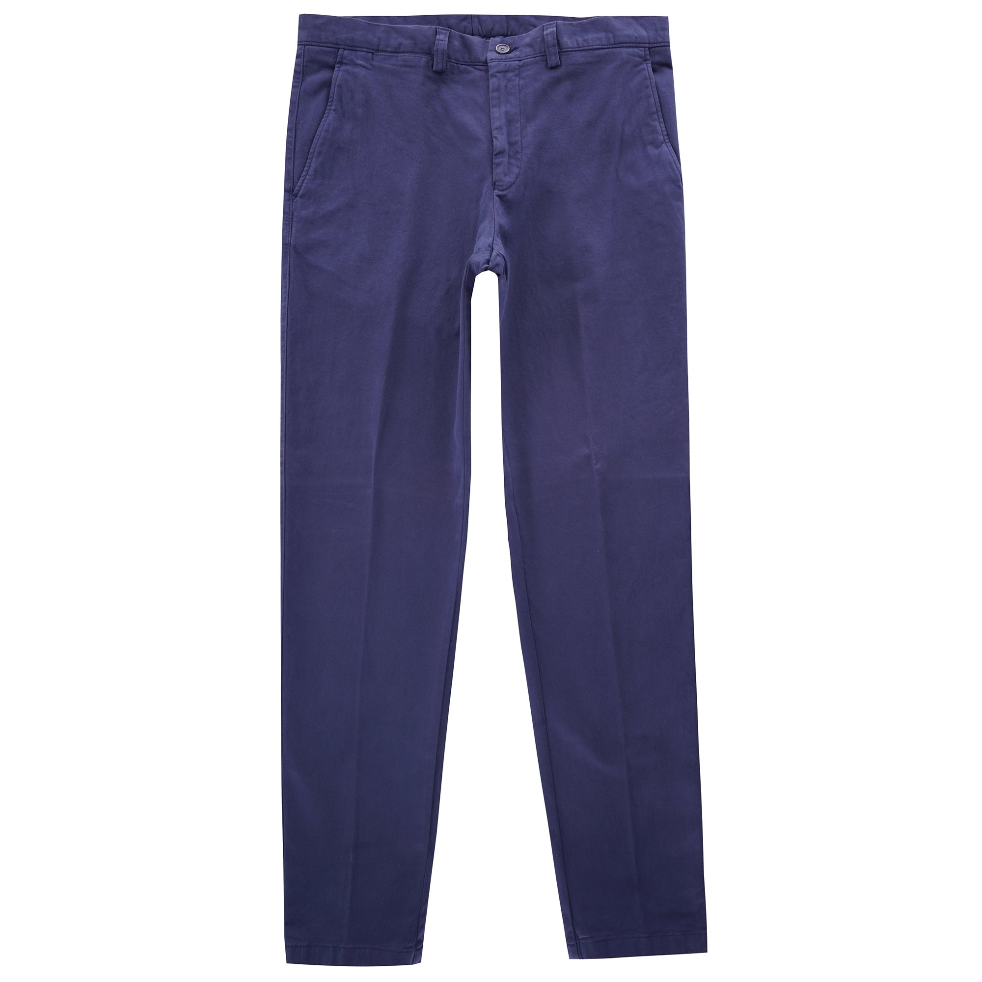 None Of The Above Slim Tapered Chino Trousers - Blue