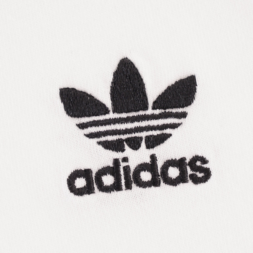 Adidas Originals 3 Stripes Long Sleeve Top - White