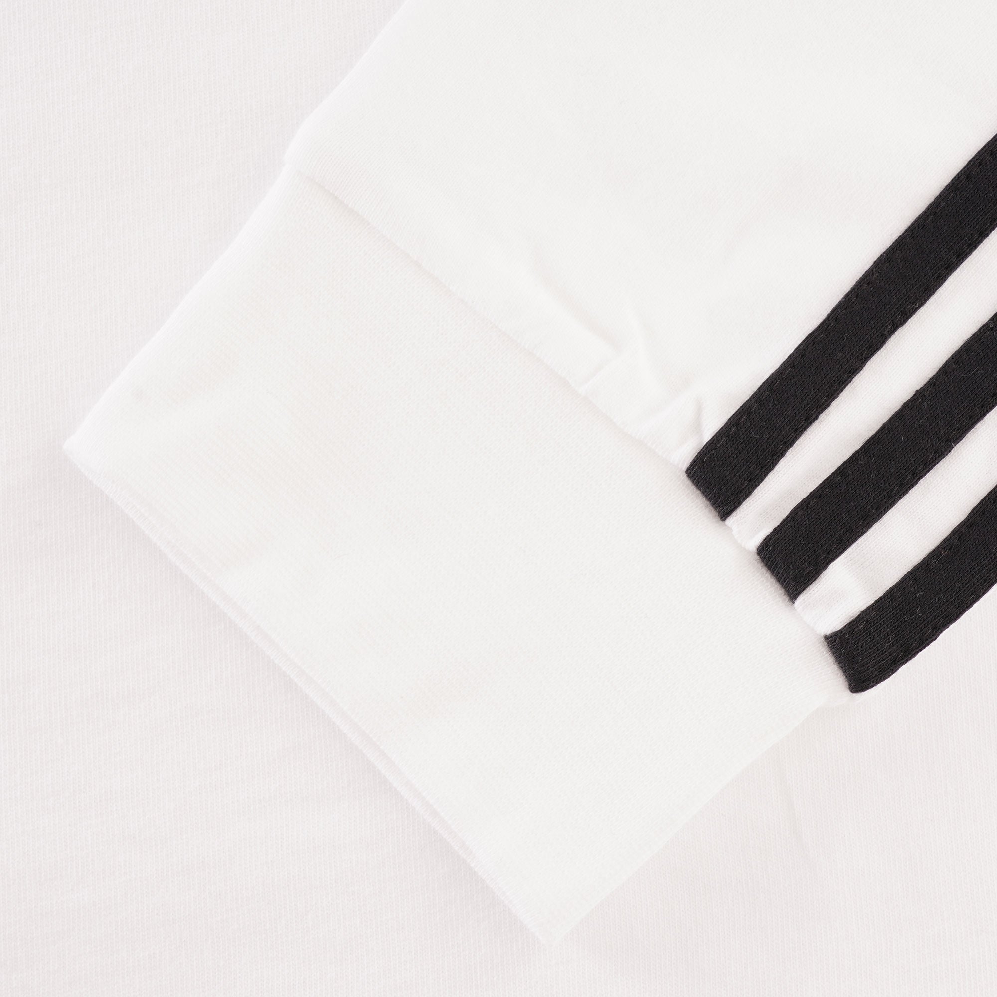 Adidas Originals 3 Stripes Long Sleeve Top - White