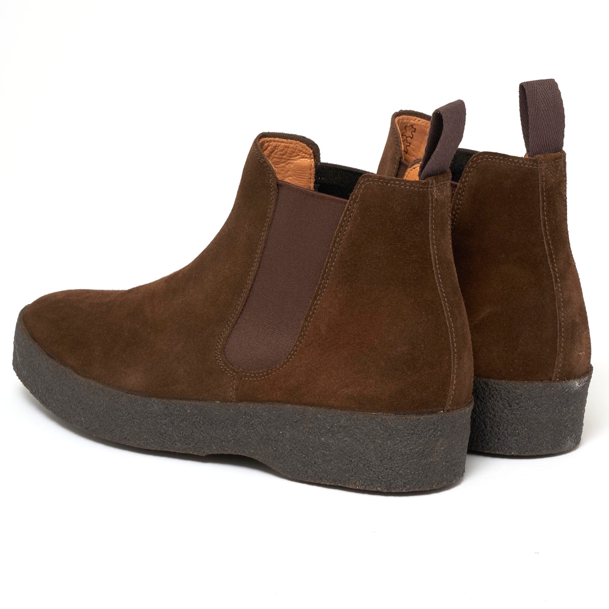 Sanders Chocolate Adam Suede Chelsea Boot
