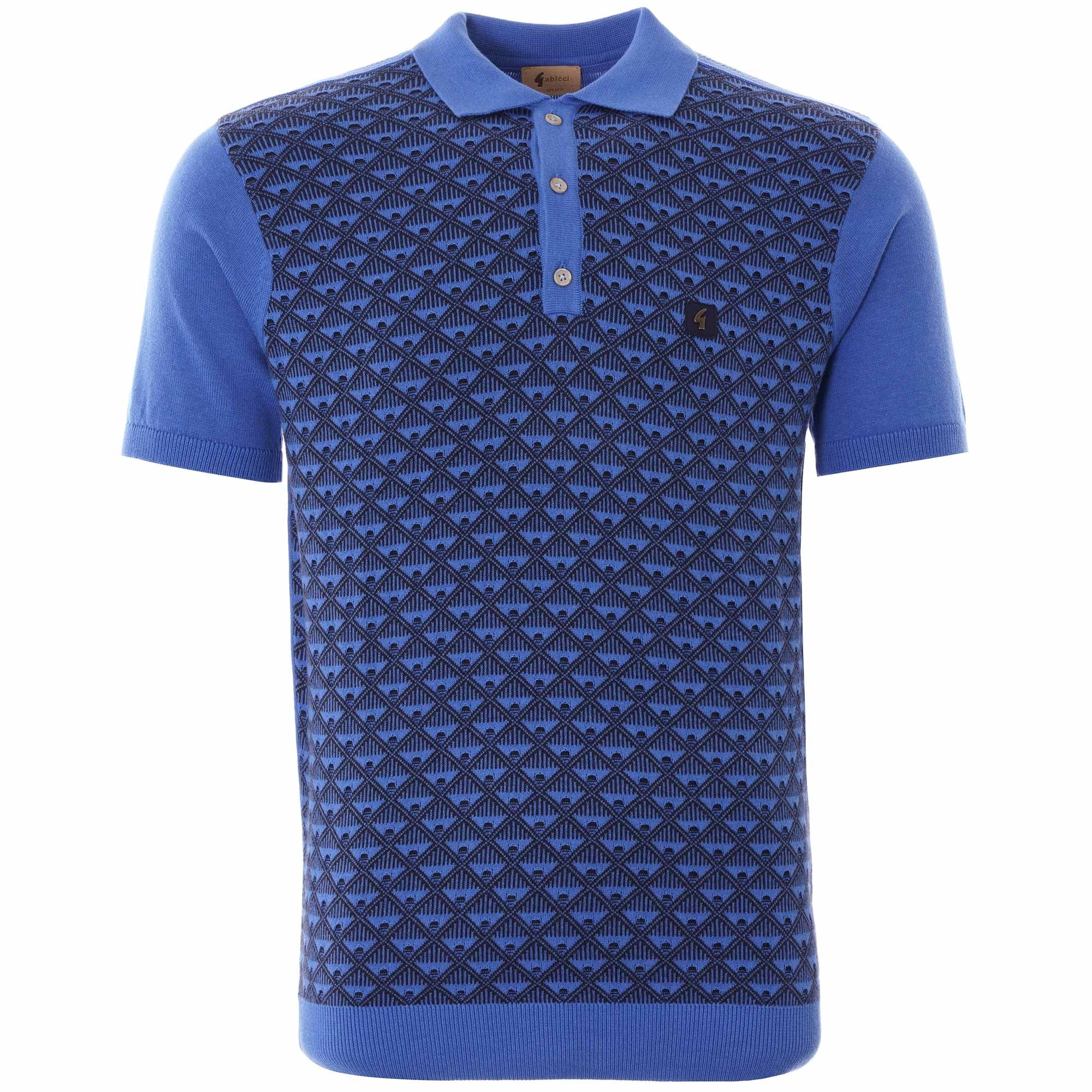 Gabicci Vintage Sunrise Knitted Polo - Cologne