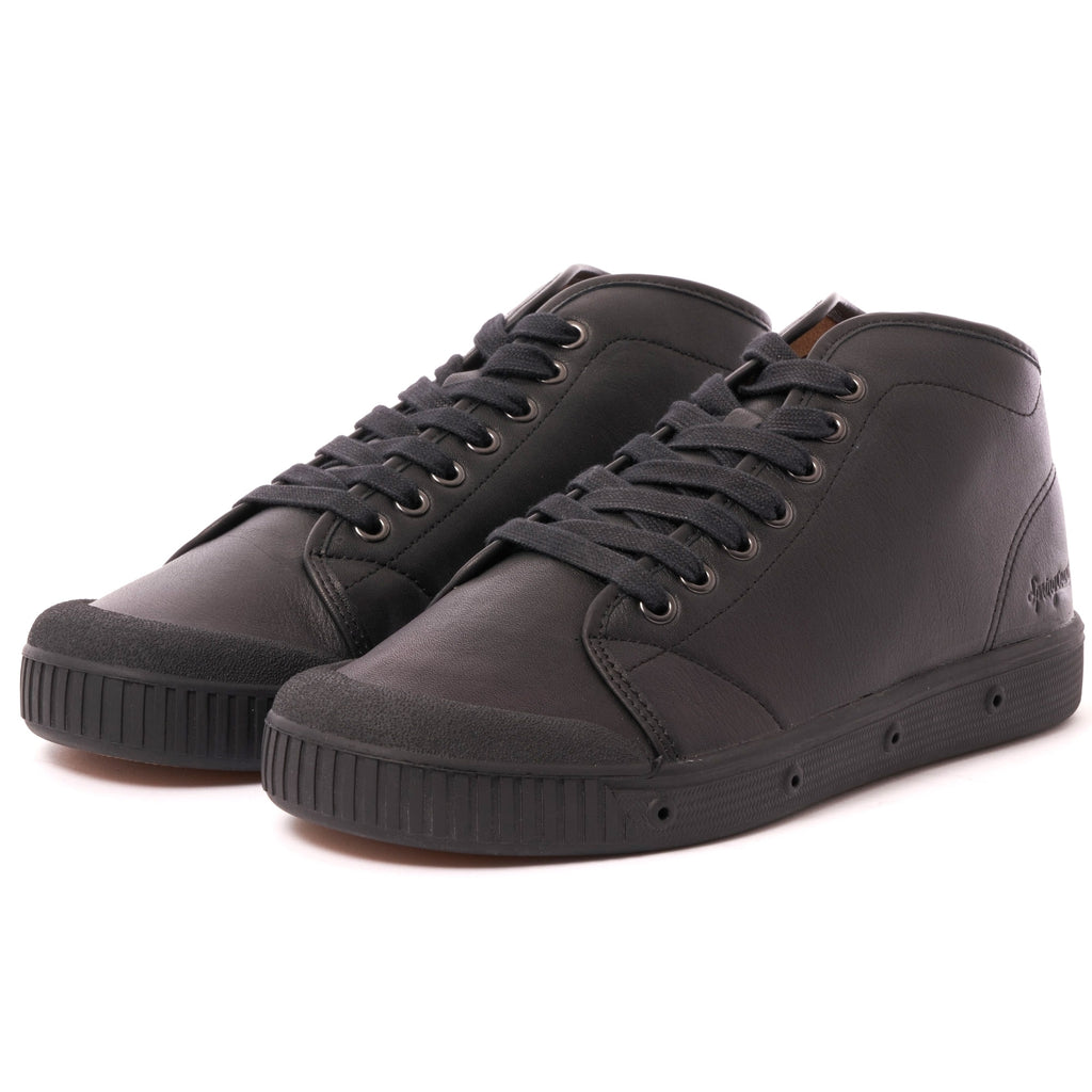 Spring Court Classic B2 Leather Shoes - Black