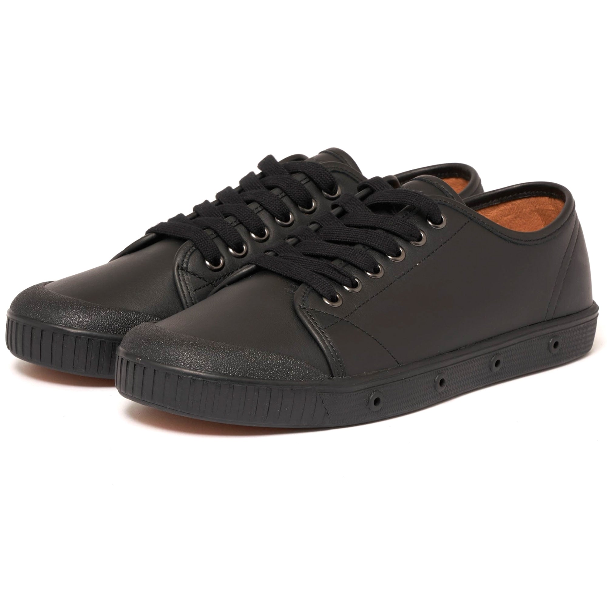 Spring Court Black Nappa Leather Shoes