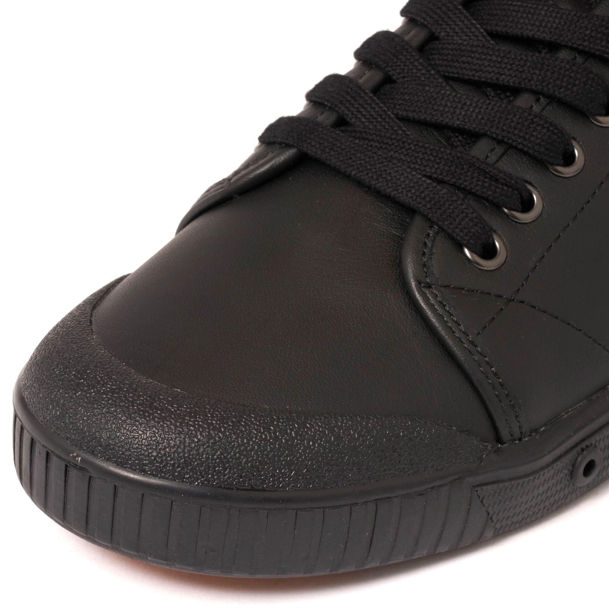 Spring Court Black Nappa Leather Shoes