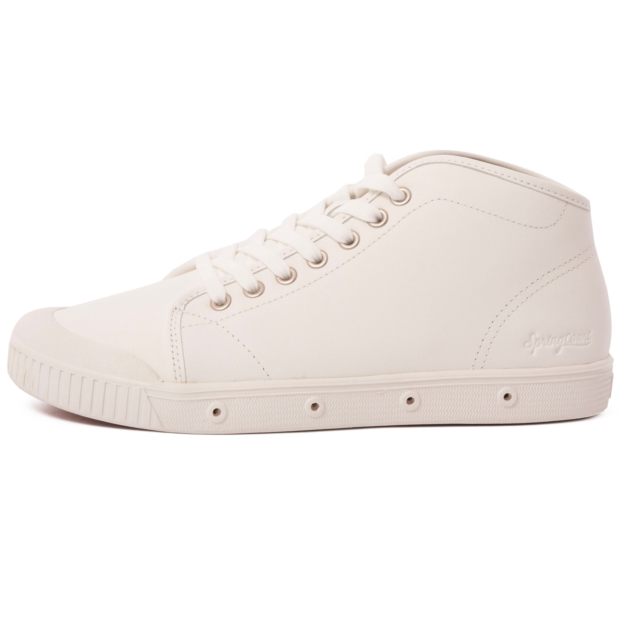 Spring Court Classic B2 Leather Shoes - White