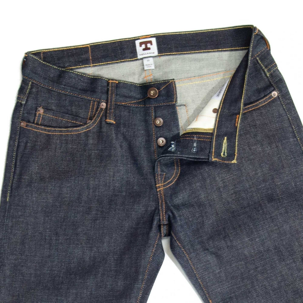 Tellason John Graham Mellor Slim Straight Jean - Denim