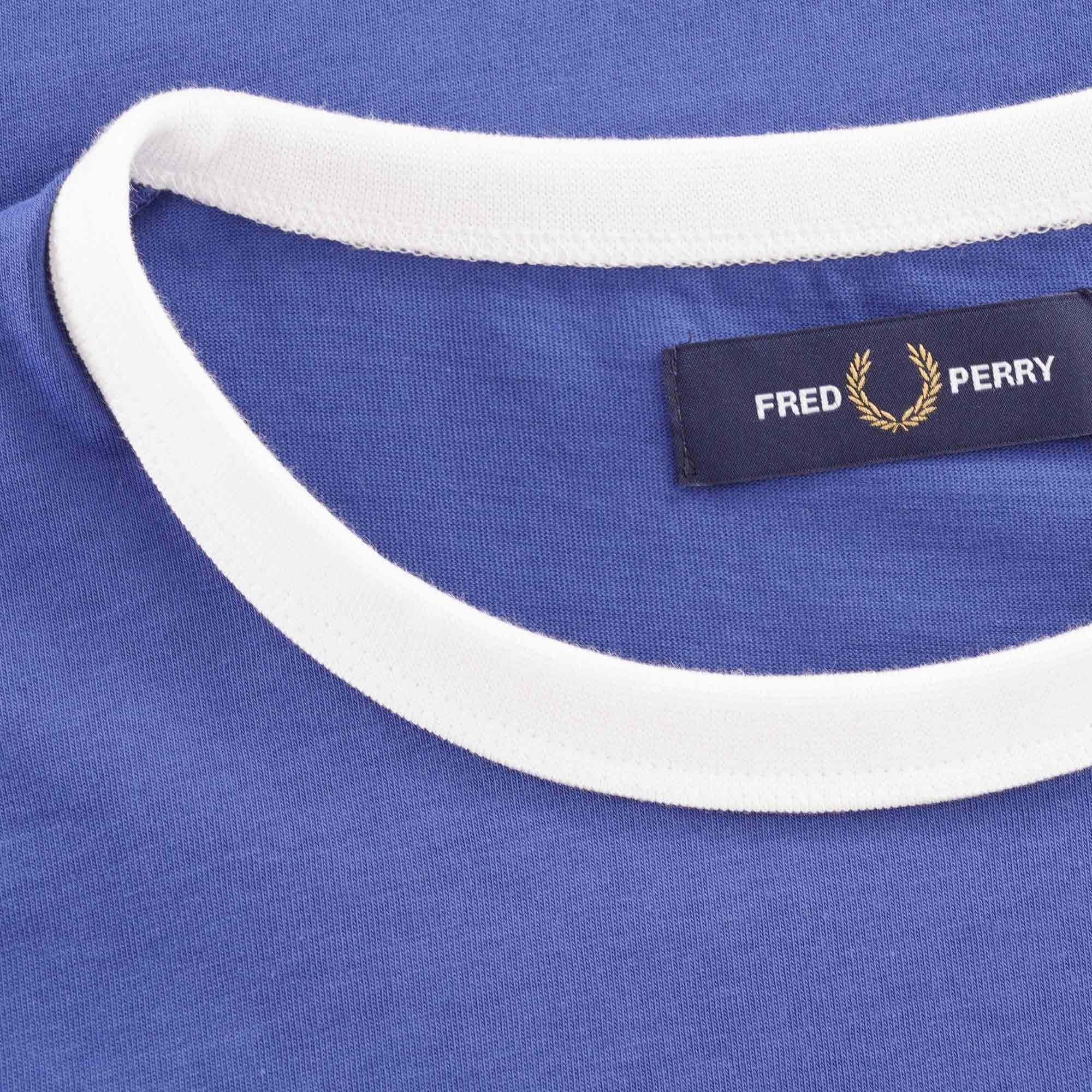 Fred Perry Ringer T-Shirt - Nautical Blue
