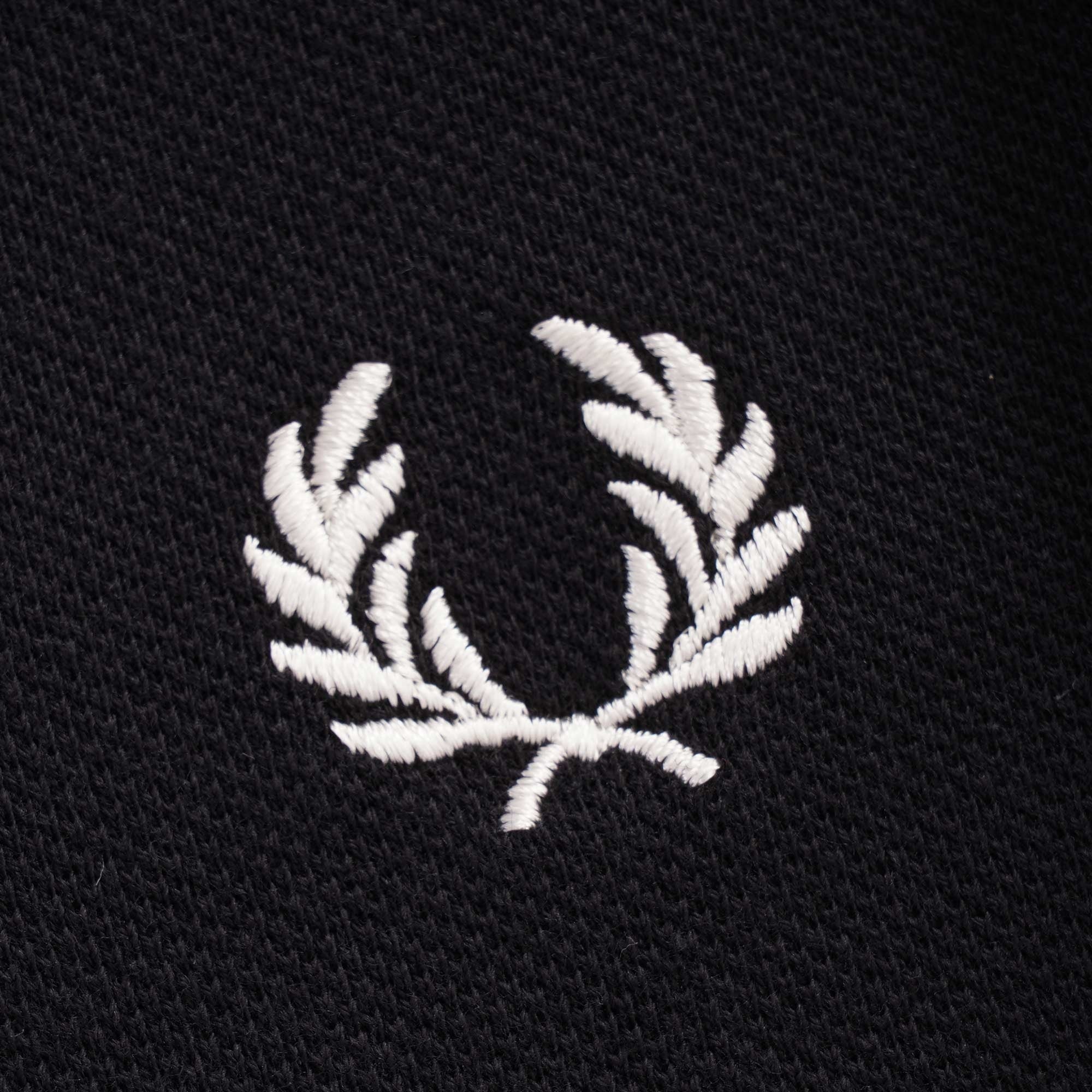 Fred Perry Bomber Collar Polo Shirt - Black