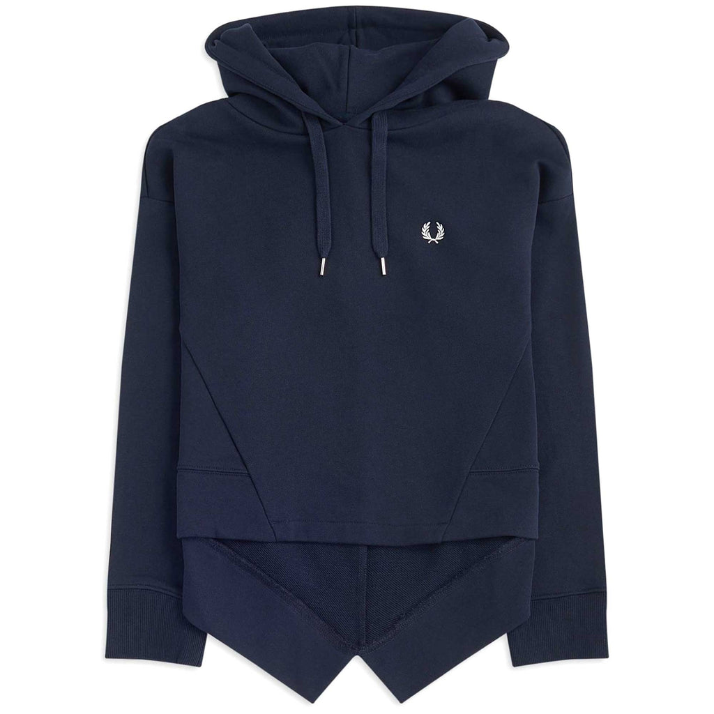 Fred Perry Womens Fishtail Hooded Sweatshirt - Navy