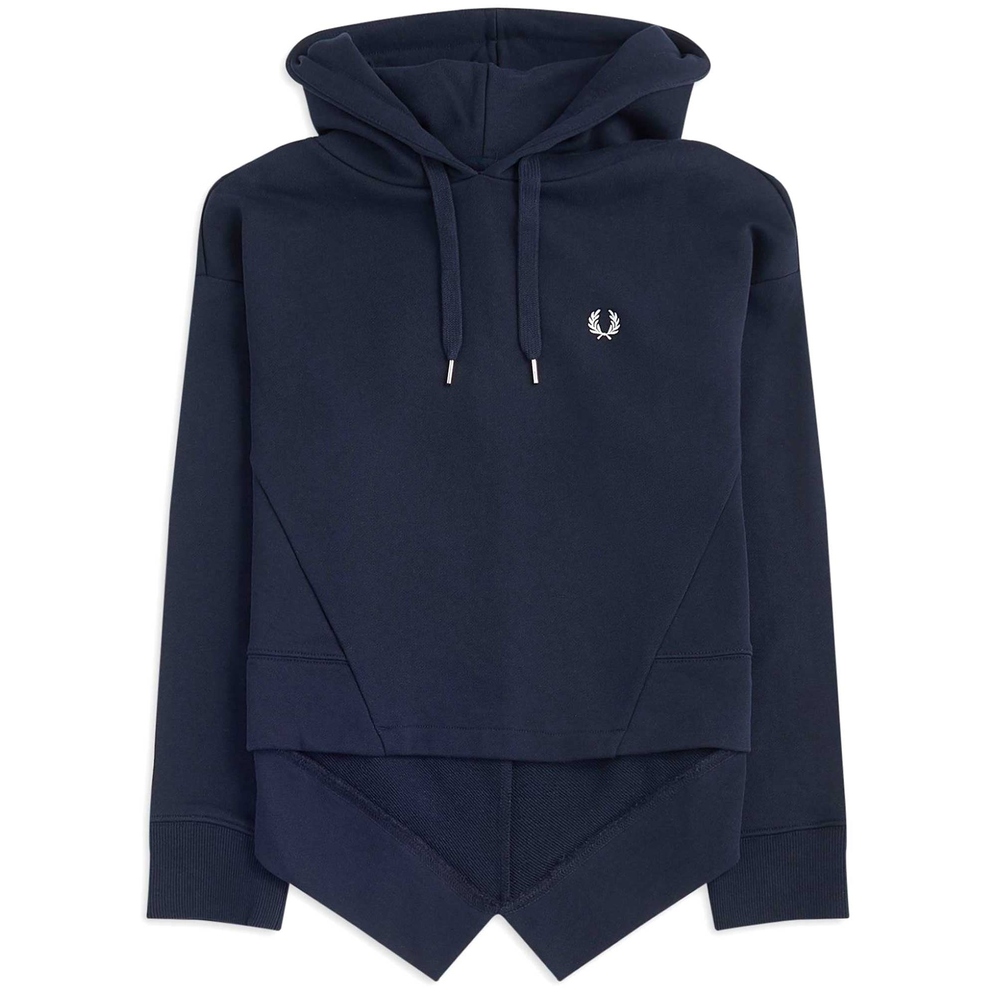 Fred Perry Womens Fishtail Hooded Sweatshirt - Navy