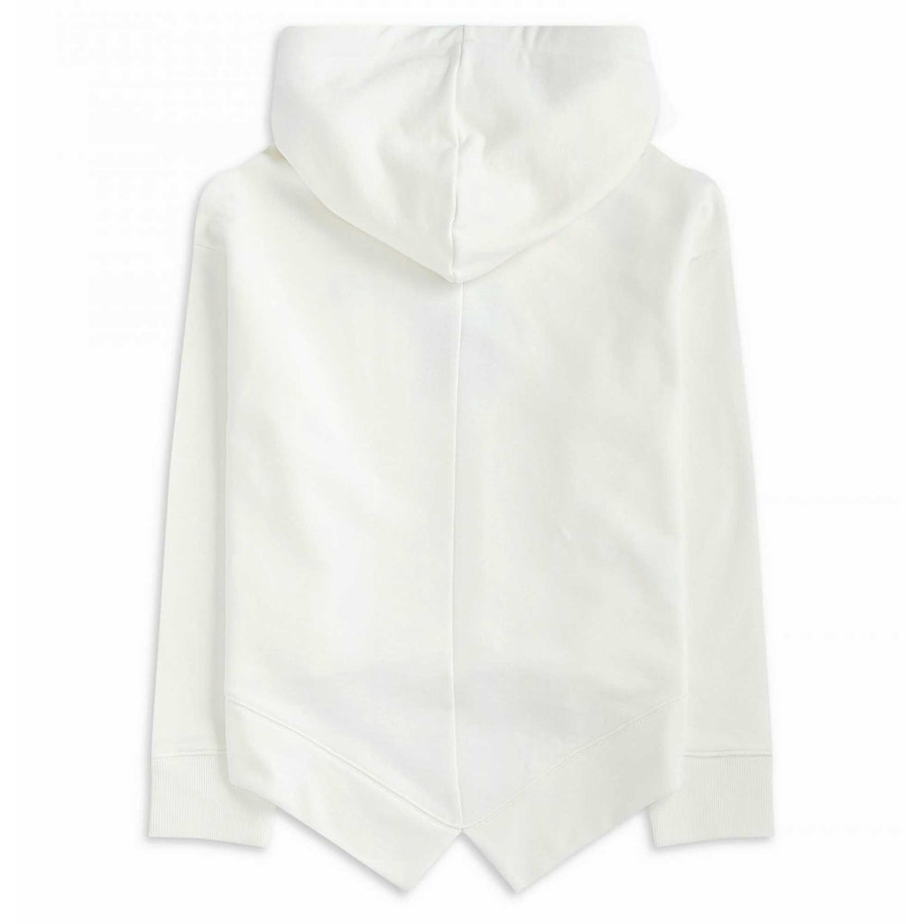 Fred Perry Womens Fishtail Hooded Sweatshirt - Snow White