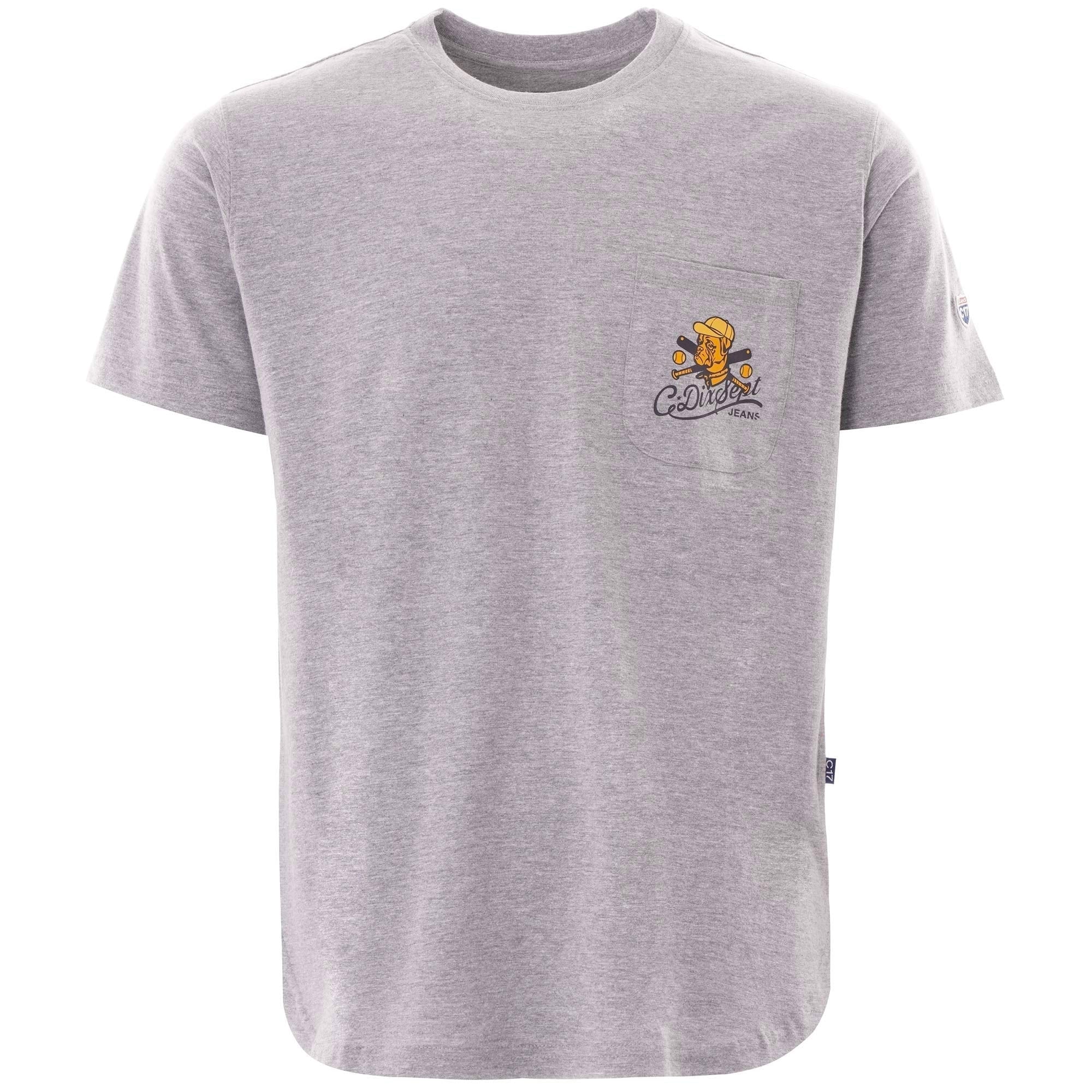 C17 Jeans Logo Pocket Tee - Grey