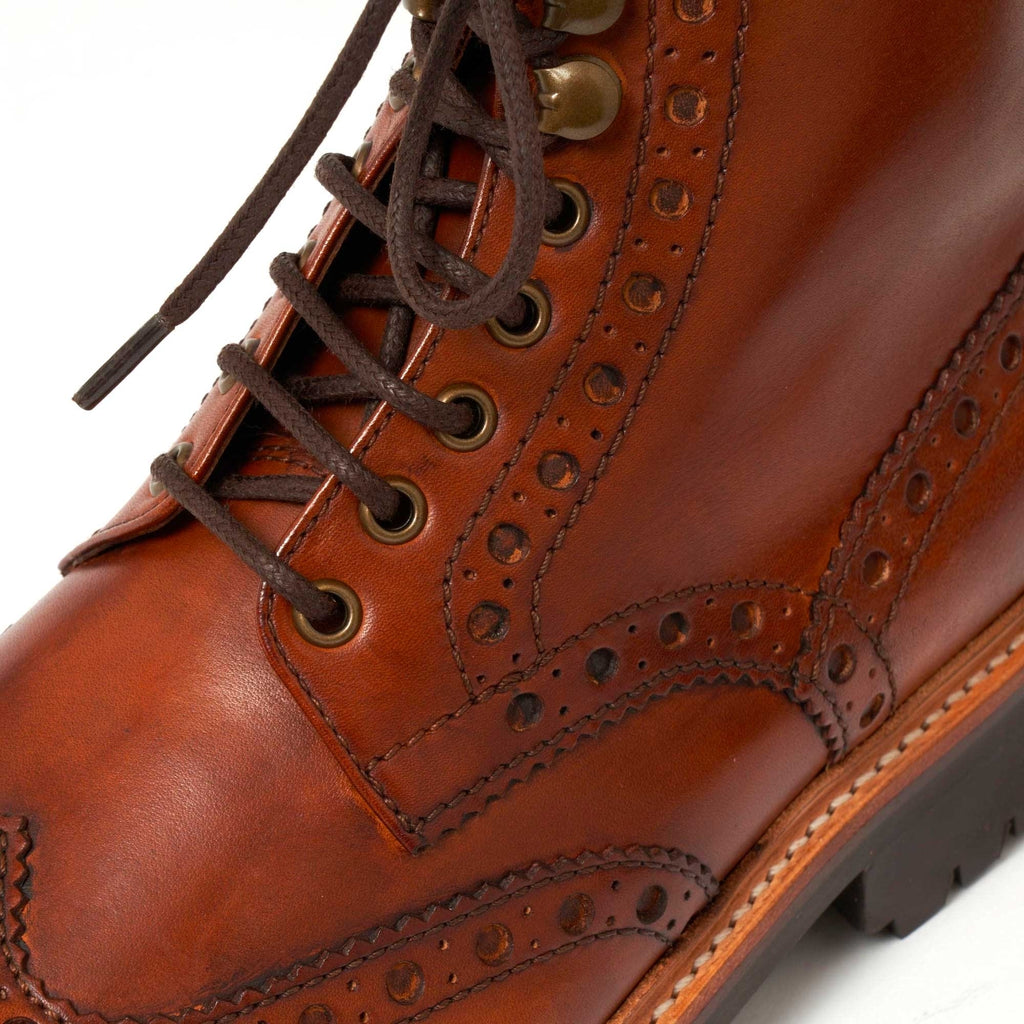 Grenson Fred Brogue Boot - Tan