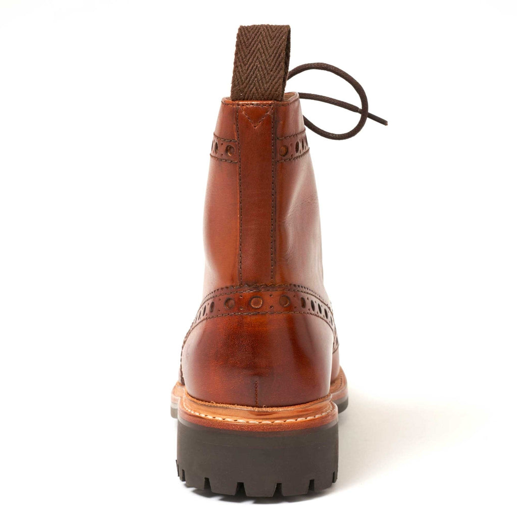 Grenson Fred Brogue Boot - Tan