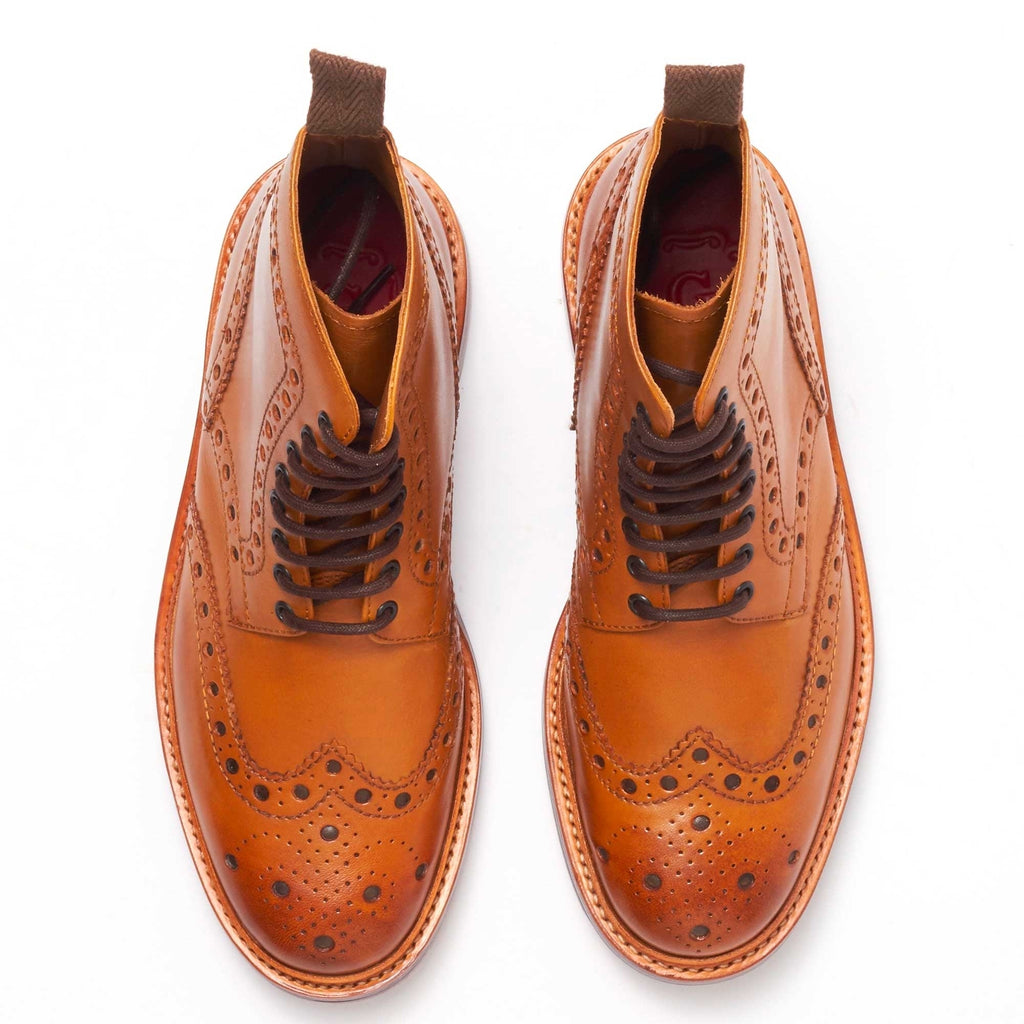 Fred Calf Brogue Boots