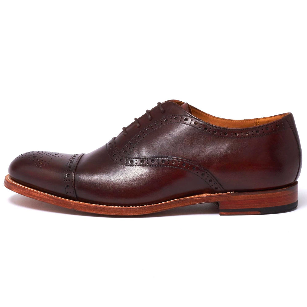 Grenson Matthew Brogue Shoe - Dark Brown