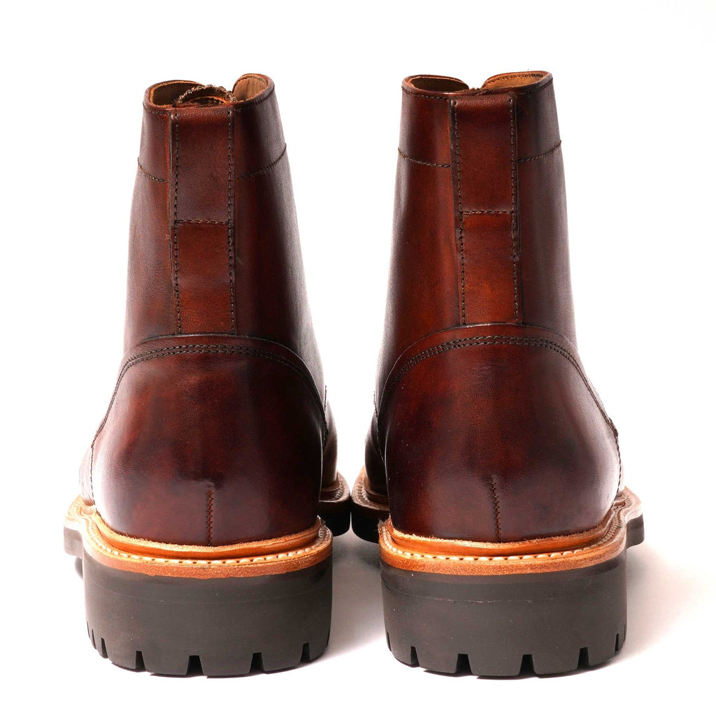 Grenson Joseph Toe Cap Derby Boot - Tan