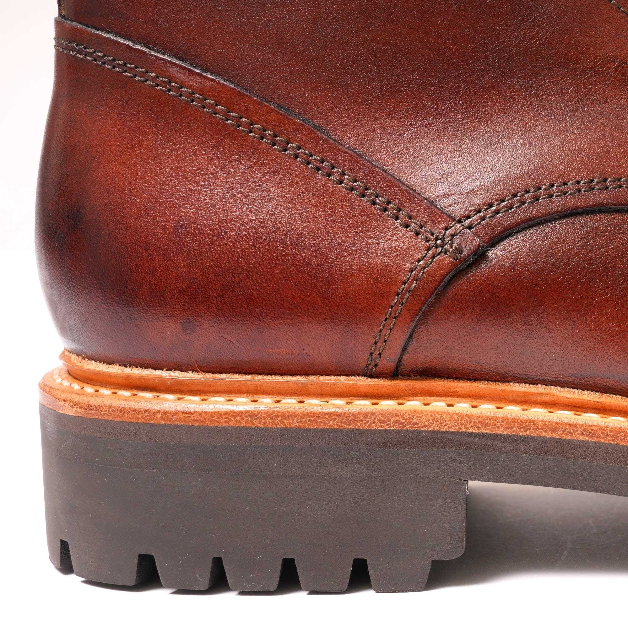 Grenson Joseph Toe Cap Derby Boot - Tan