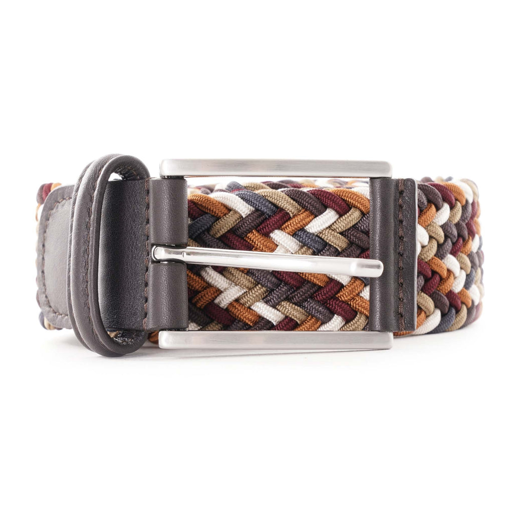 Elastic Woven Belt - Brown Multi