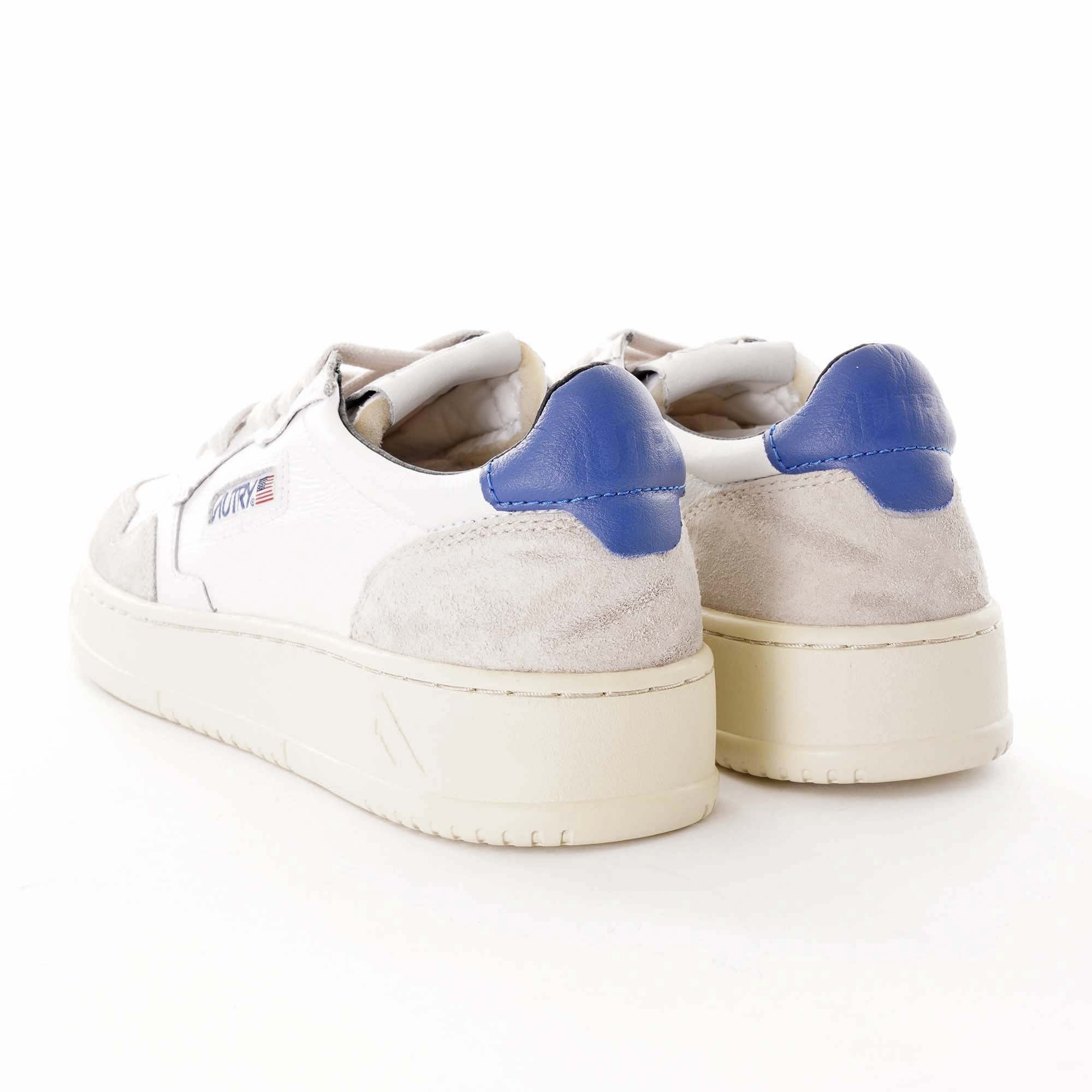 Medalist Low Leather/Suede - White/Blue