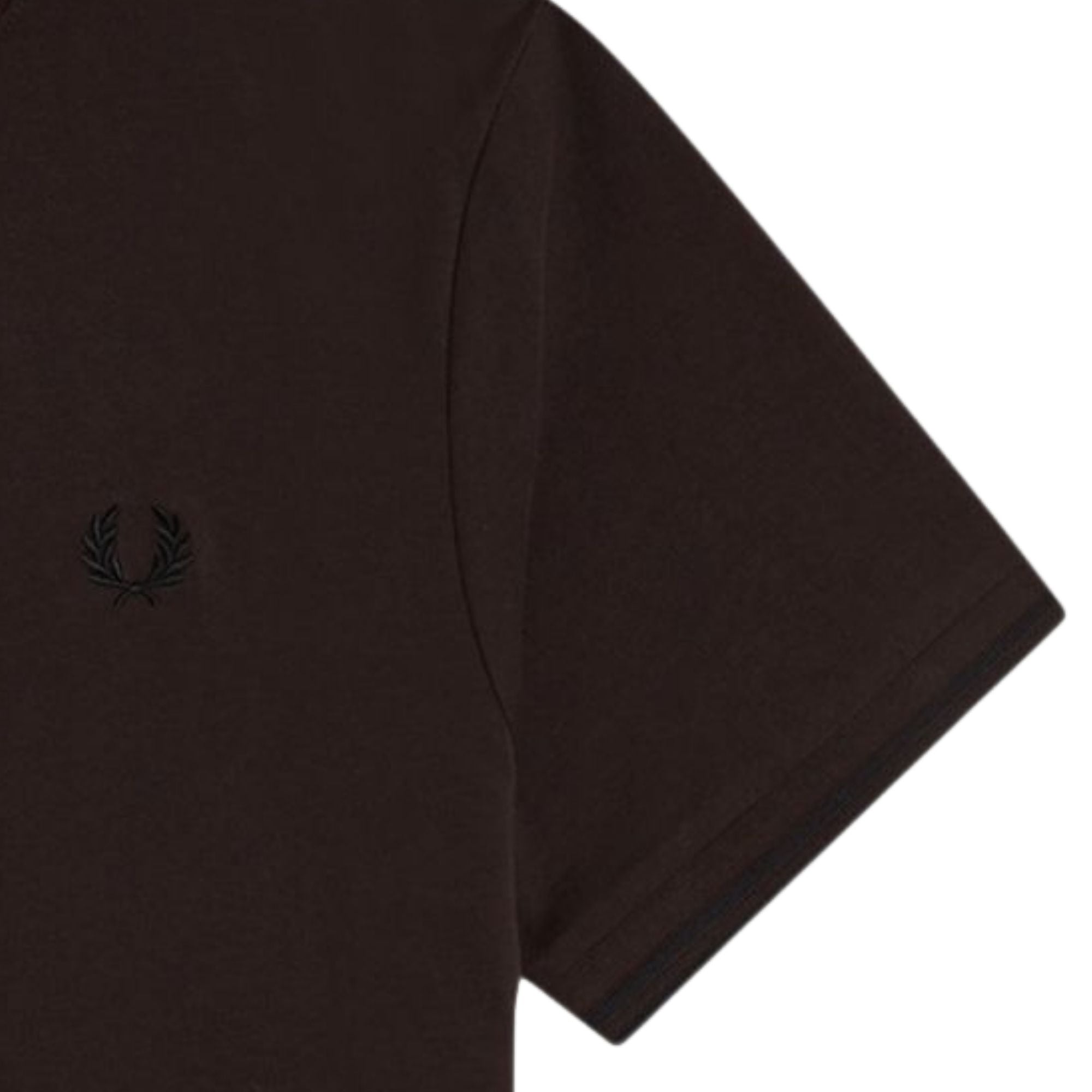 Fred Perry Twin Tipped T-Shirt - Rich Brown