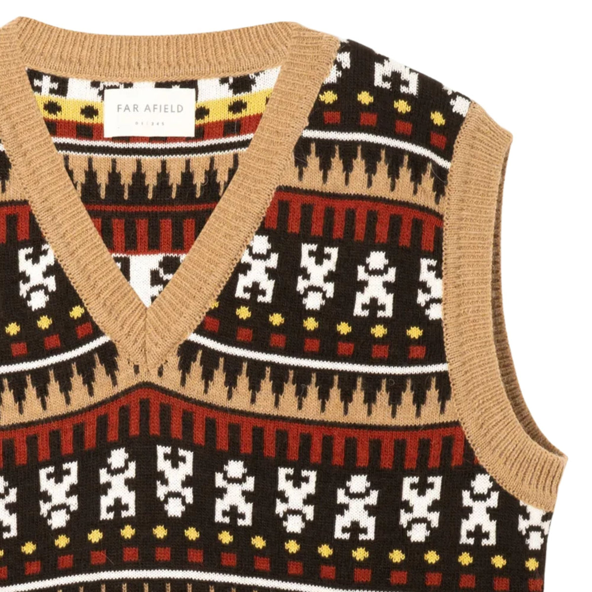 Far Afield Lok Kala Pinto Vest - Camel