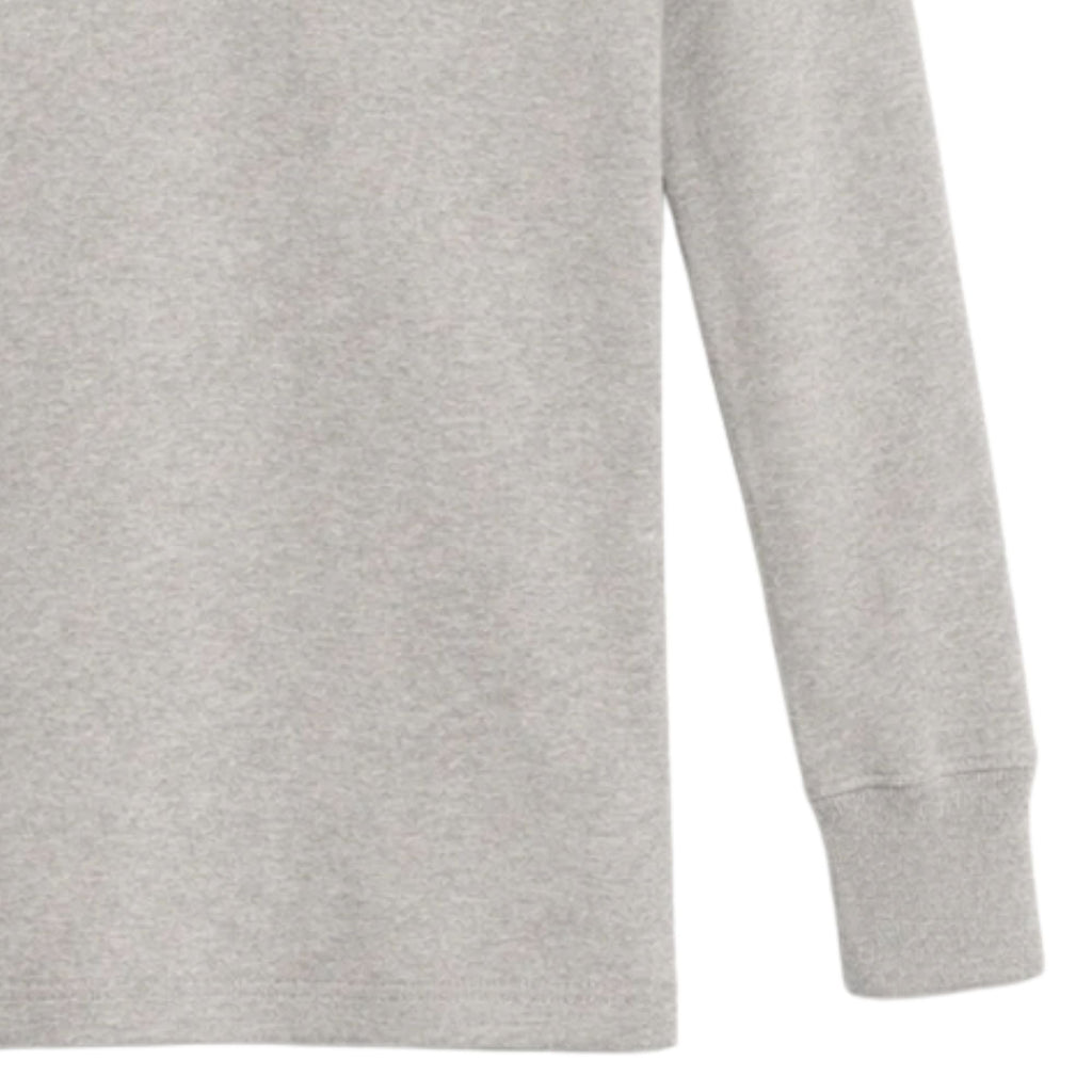 Merz b Schwanen 2M06 Vintage Machine Refined Classic Fit Long Sleeve Henley - Grey