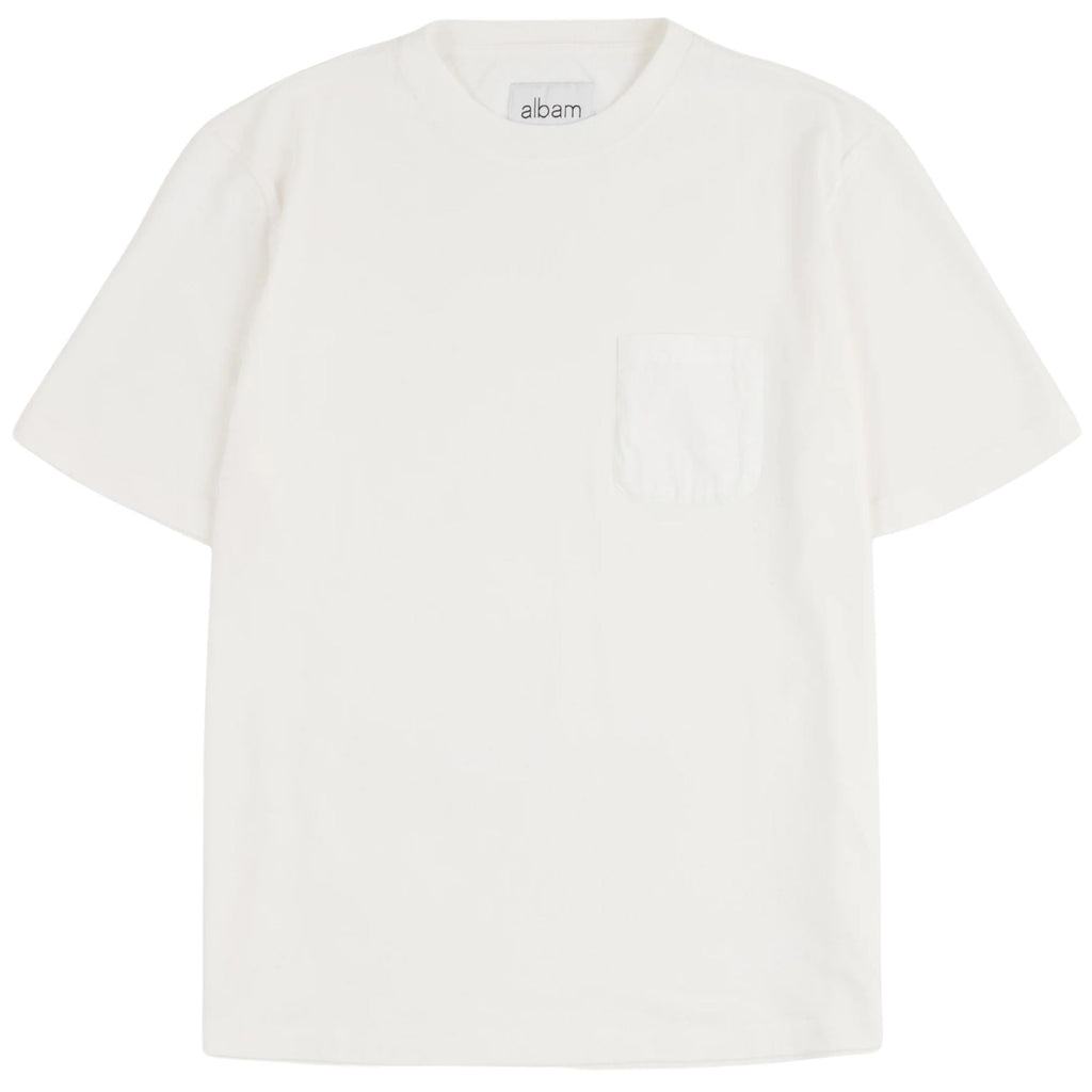 Albam Woven Pocket T-Shirt - White