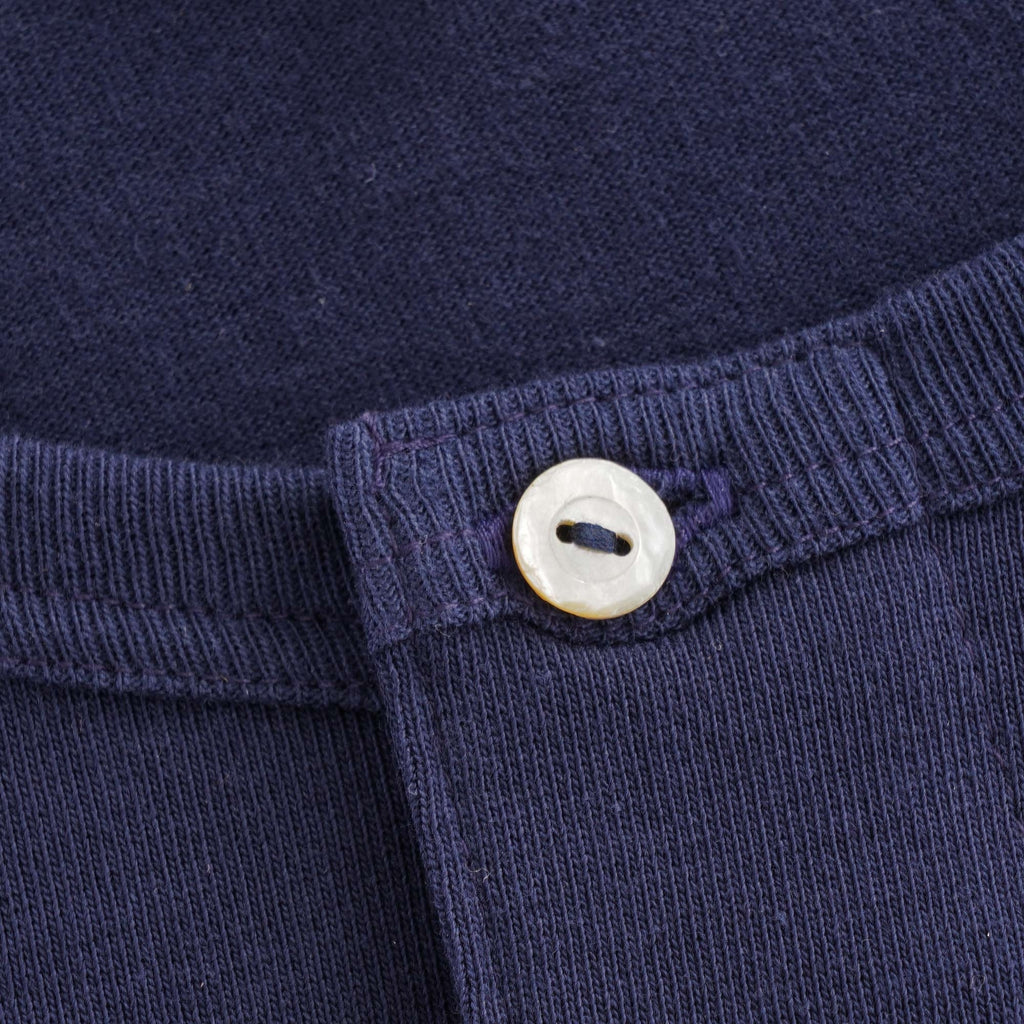 Merz b Schwanen 207 Henley Quarter Sleeve - Ink Blue