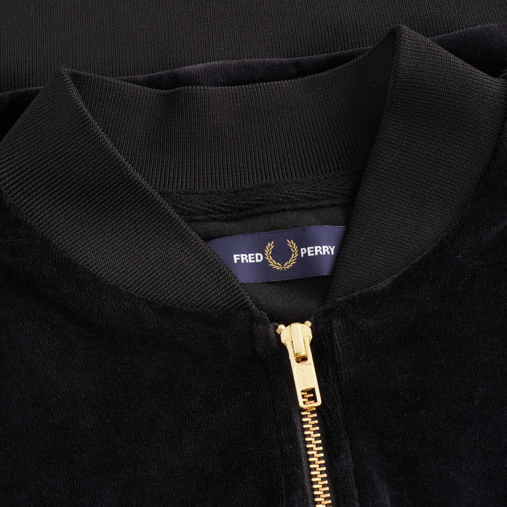 Velour Bomber Jacket