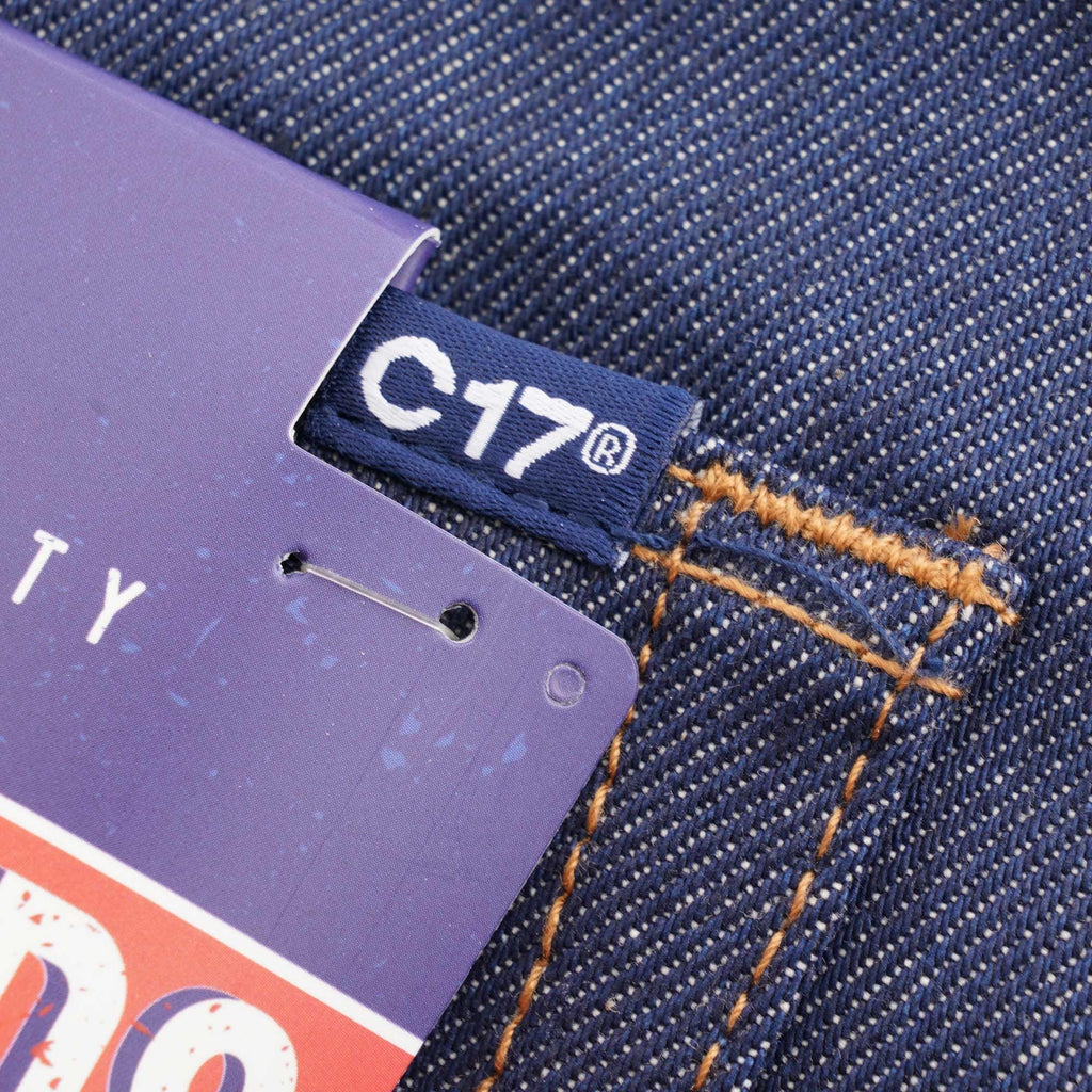 C17 Jeans Cone Mills Denim Regular Tapered Americano Unwashed Raw