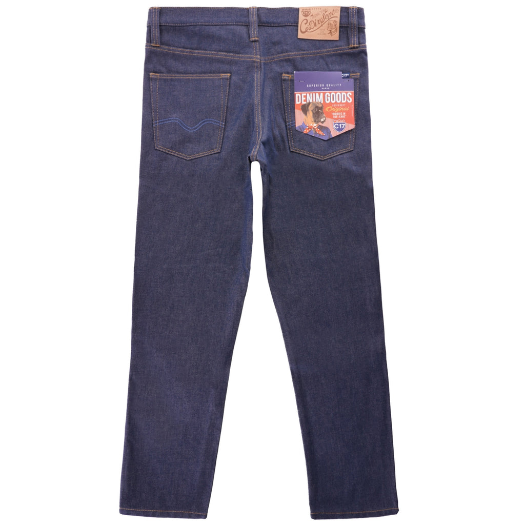 C17 Jeans Cone Mills Denim Regular Tapered Americano Unwashed Raw