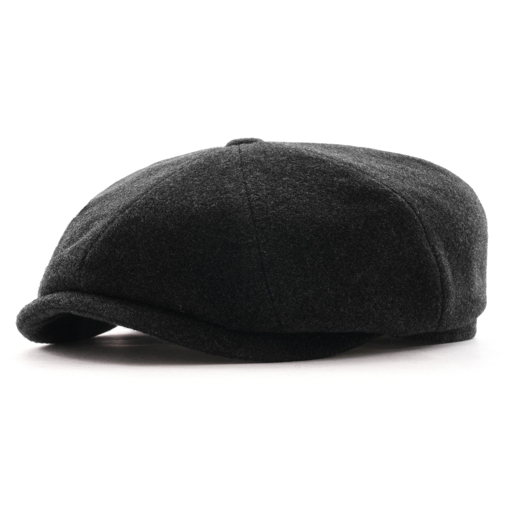 Stetson Hats Wool Cashmere Newsboy Cap - Dark Grey