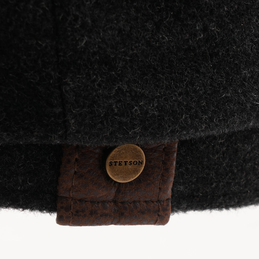 Stetson Hats Wool Cashmere Newsboy Cap - Dark Grey