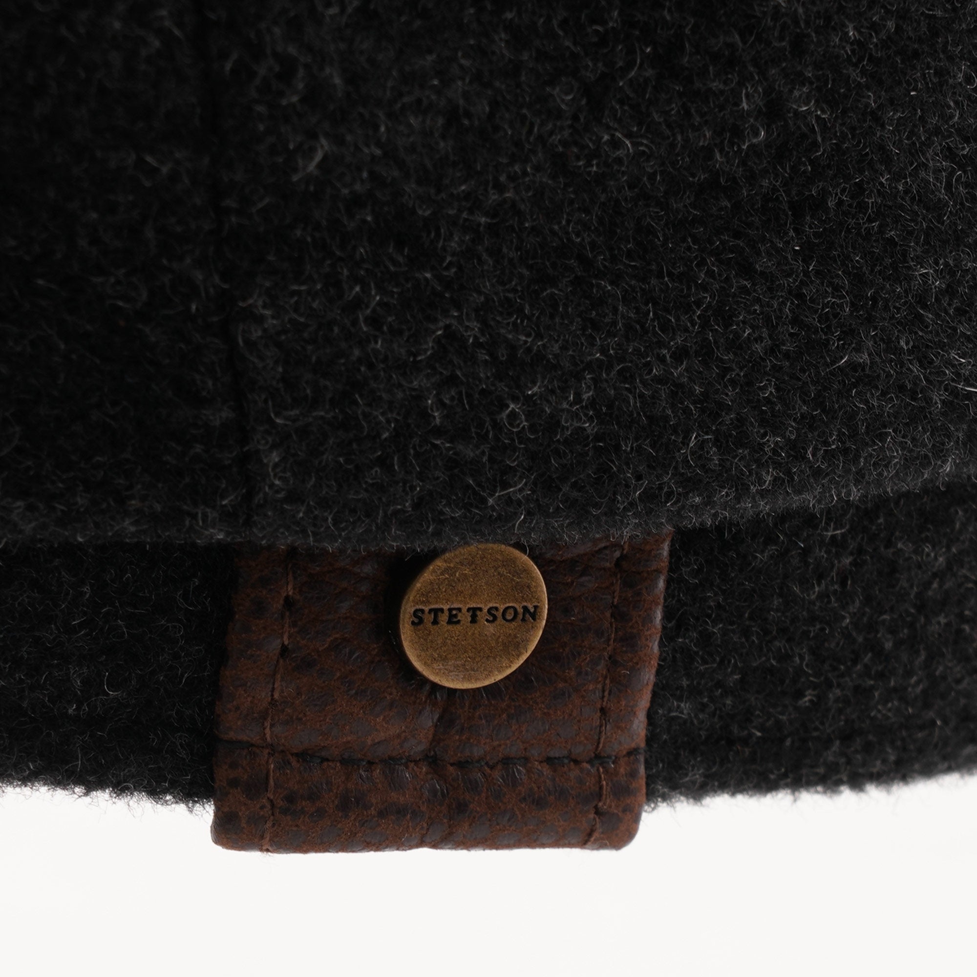 Stetson Hats Wool Cashmere Newsboy Cap - Dark Grey
