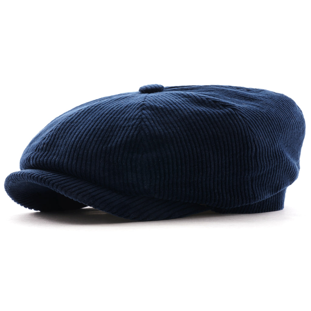 Stetson Hats Hatteras Cord Newsboy Cap - Blue