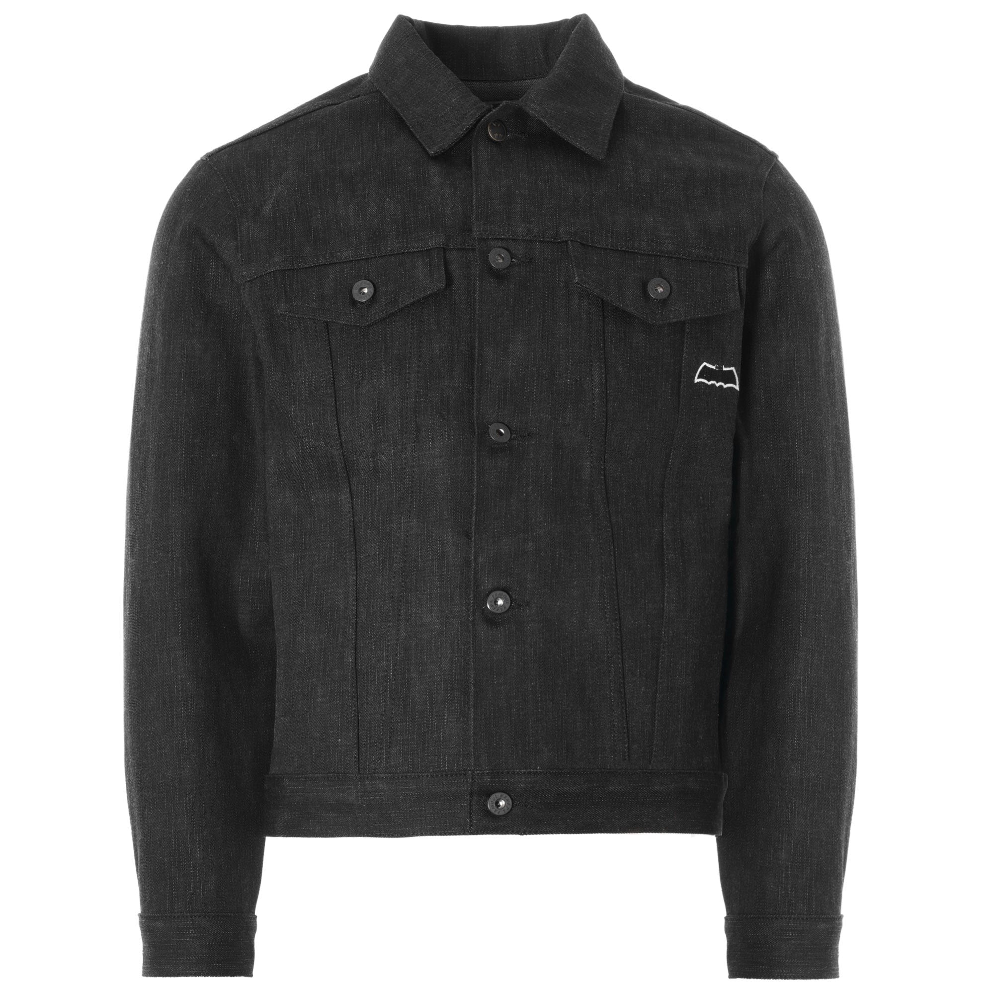 Dark Knight Selvedge Denim Jacket - Black/Grey